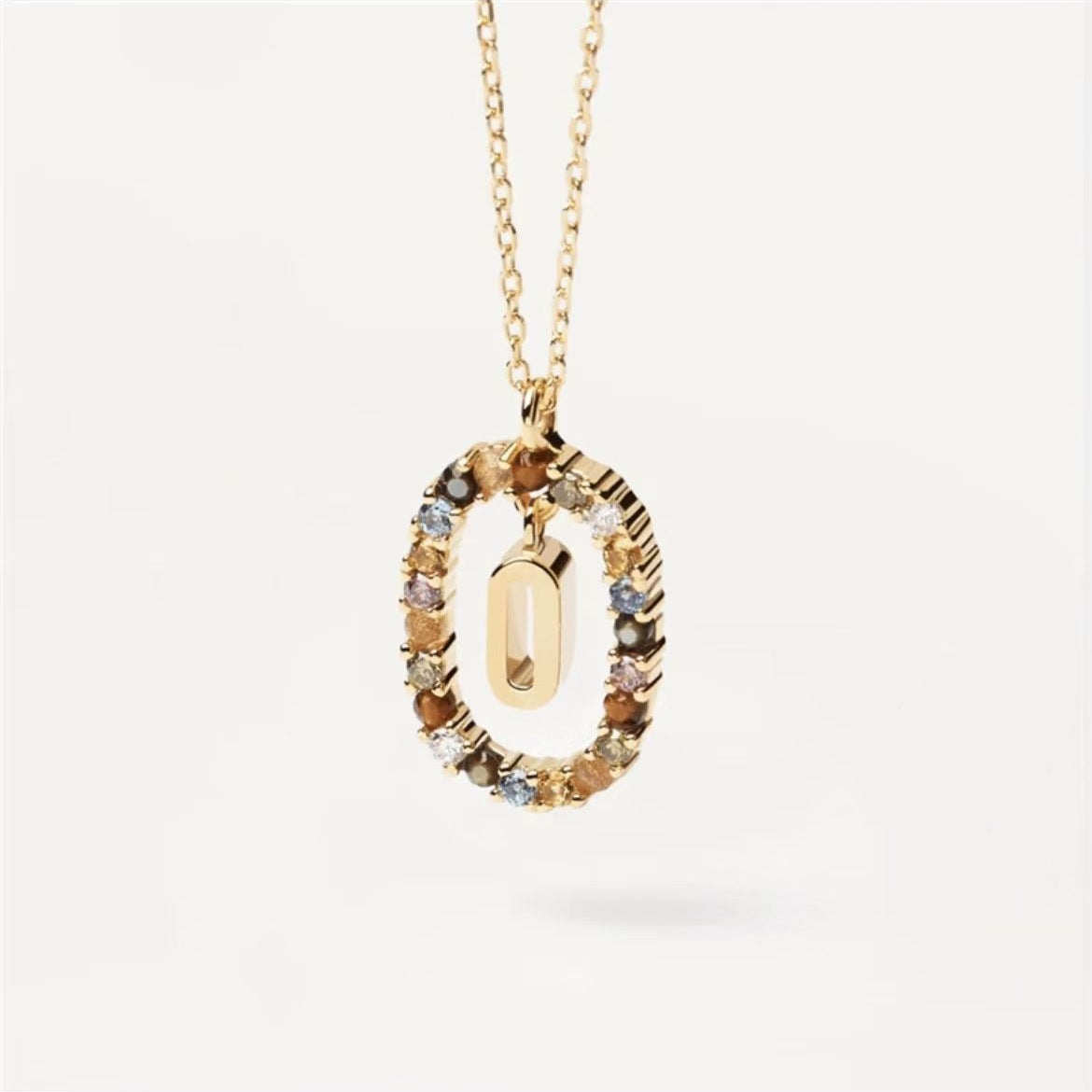 Stylish Zircon Alphabet Clavicle Chain