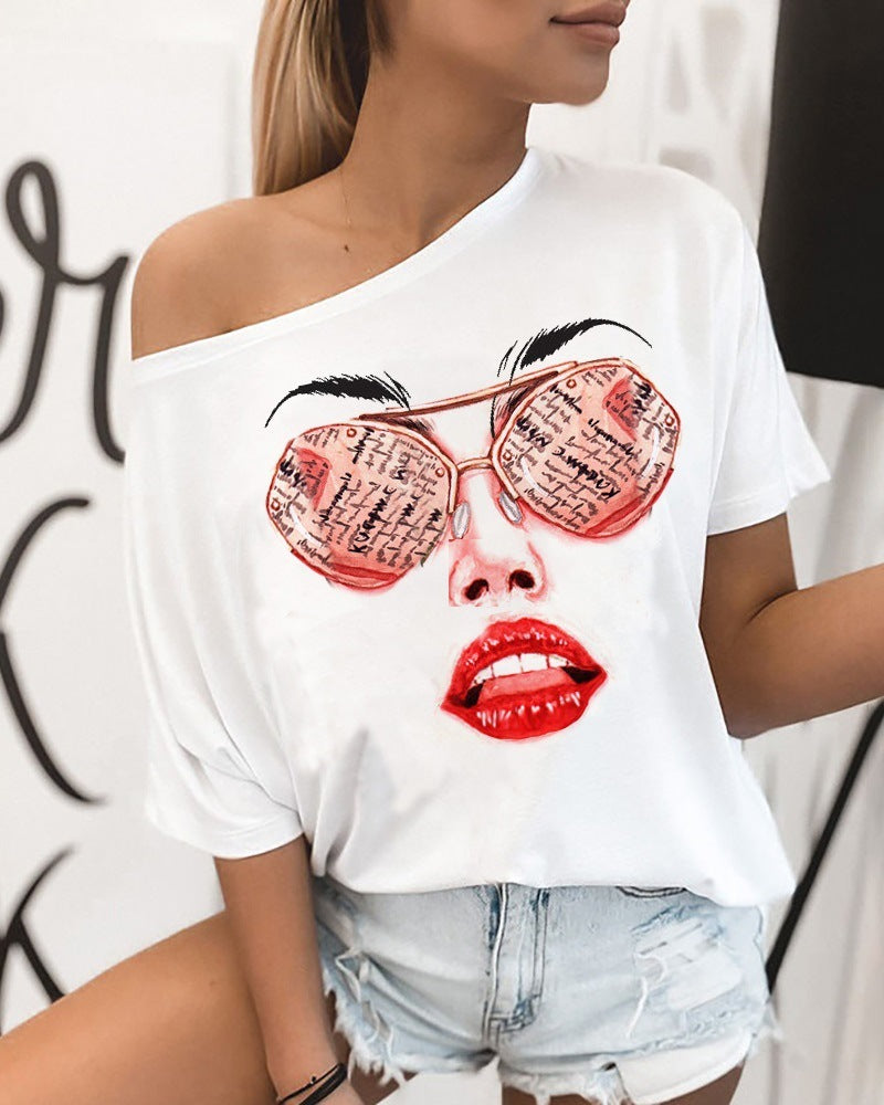 Cool sunglasses print T-shirt