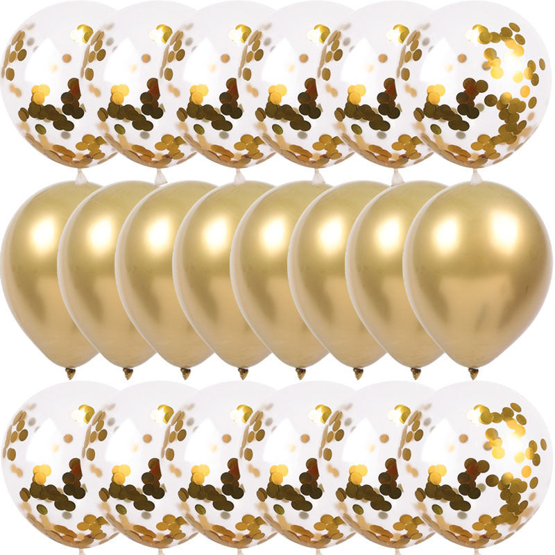 Sequined metalalic balloon