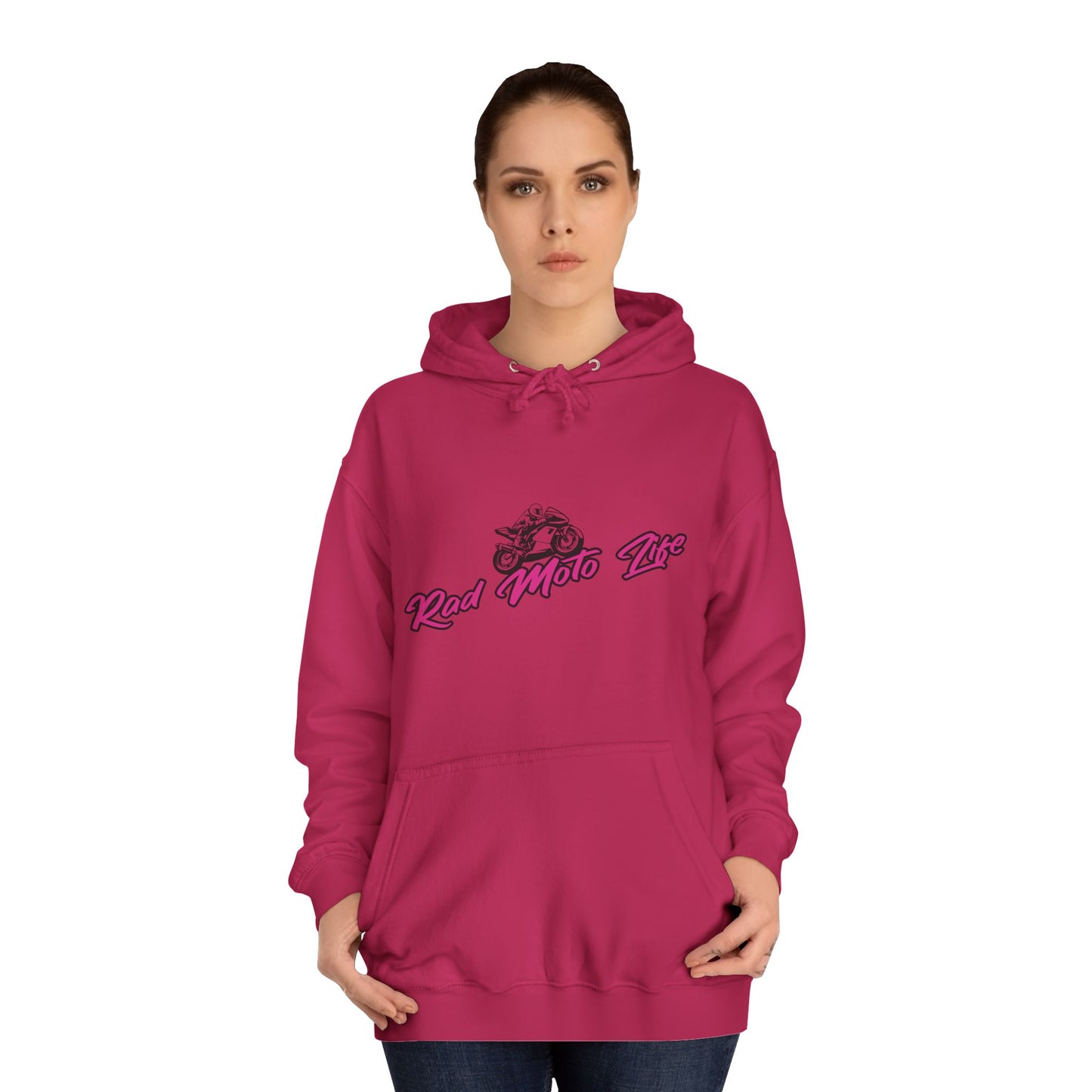 Life Behind Bars, Rad Moto Life Unisex Hoodie - Biker Style Sweatshirt for Motorcycle Enthusiasts