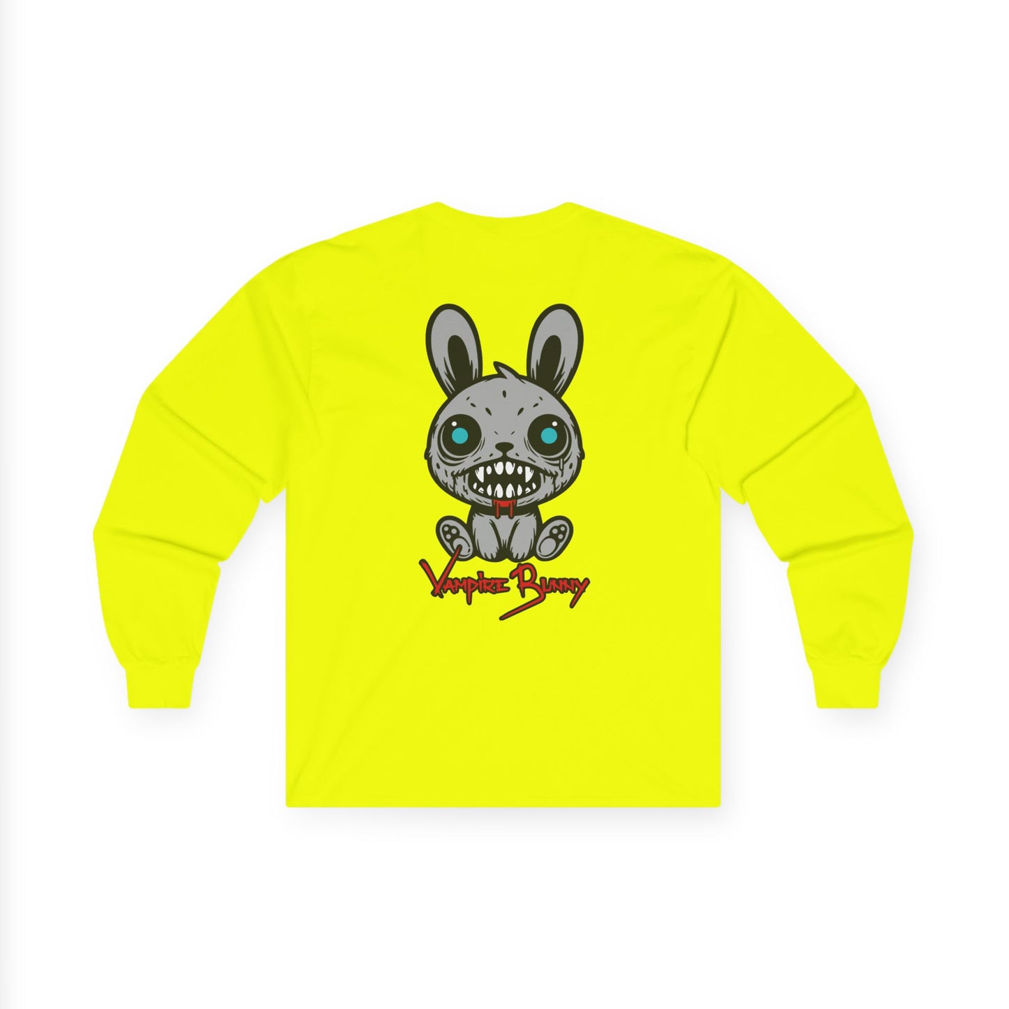 Vampire Bunny, Rad Moto Bunny, Unisex Long Sleeve Tee - Bold Graphic T-Shirt for Motorcycle Enthusiasts