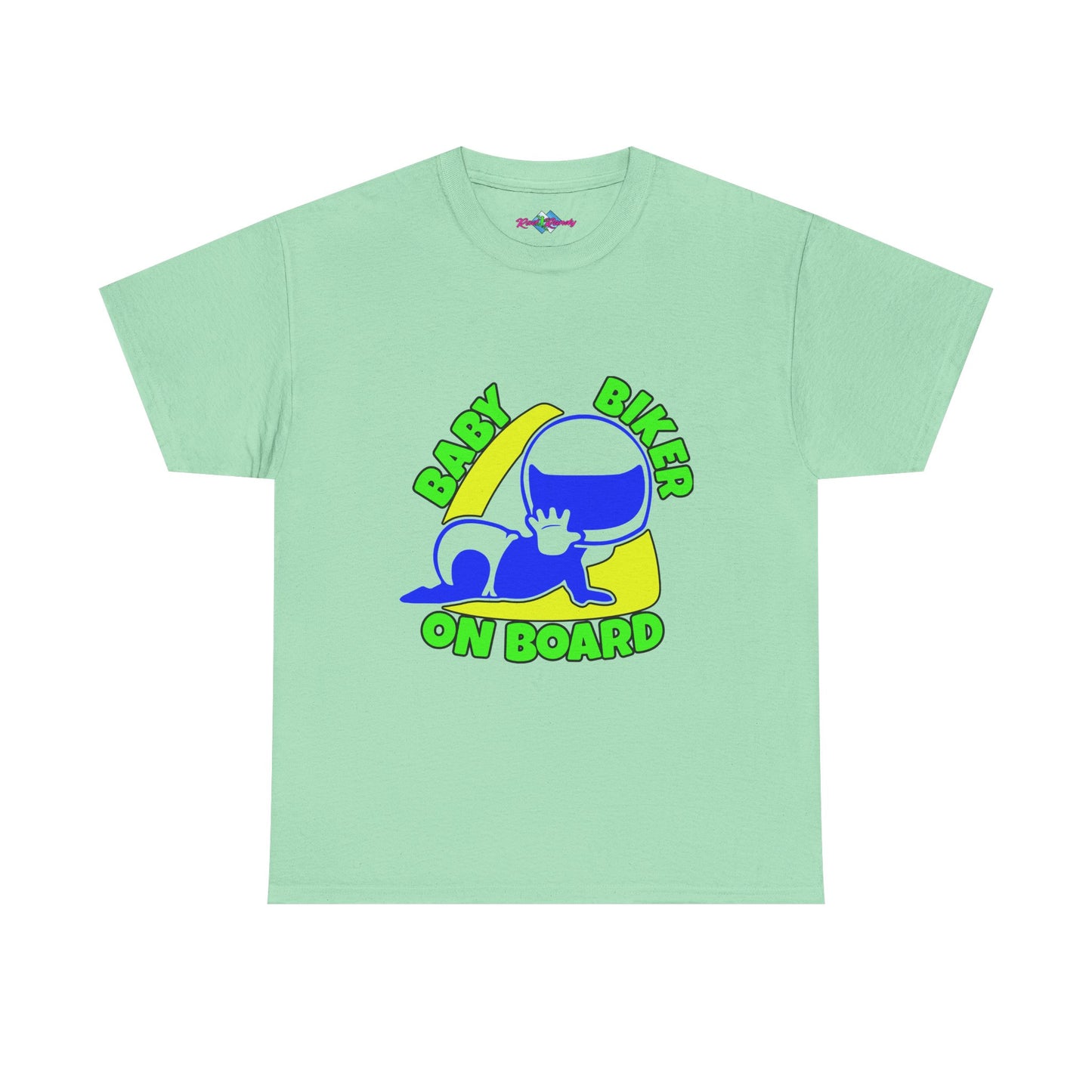 Baby Biker on Board. Boy. Heavy Cotton T-Shirt