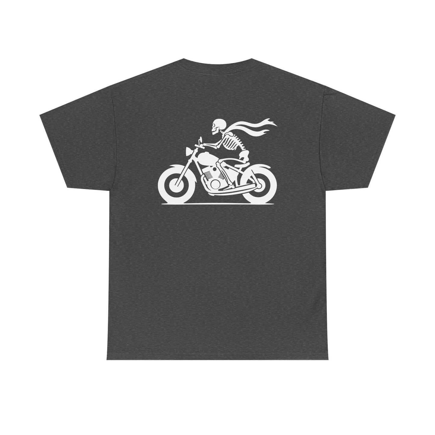 Skeleton Rider, Rad Moto Bunny, Heavy Cotton T-Shirt