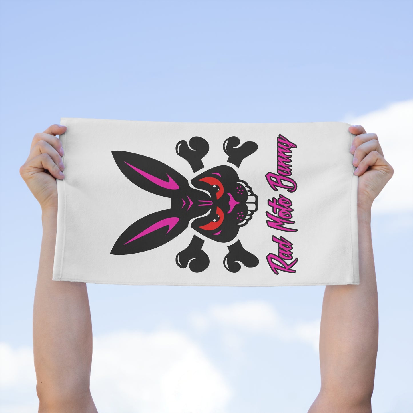 Rad Moto Bunny, Biker Towel - Perfect for Motorsports Fans