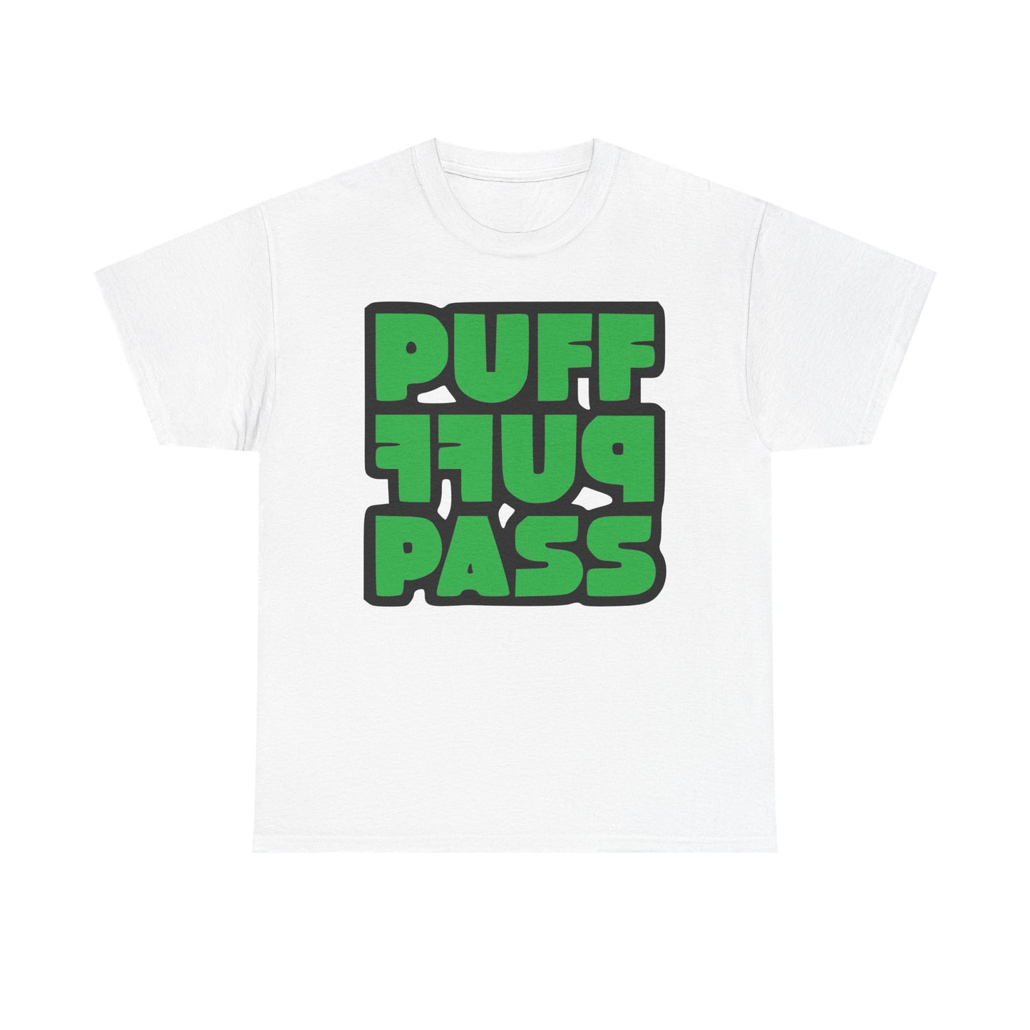 Puff Puff Pass Tee - Unisex Heavy Cotton T-Shirt
