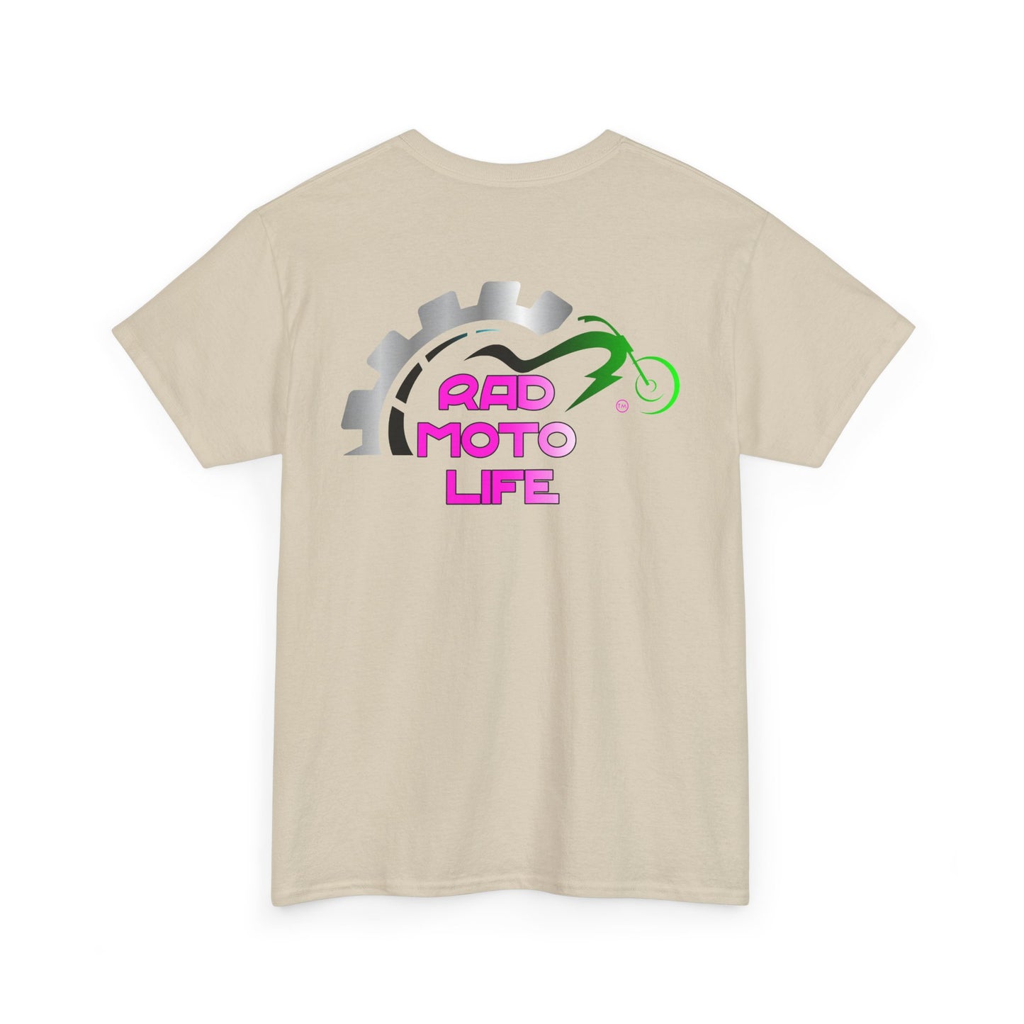 Geared, Rad Moto Life, Heavy Cotton T-Shirt