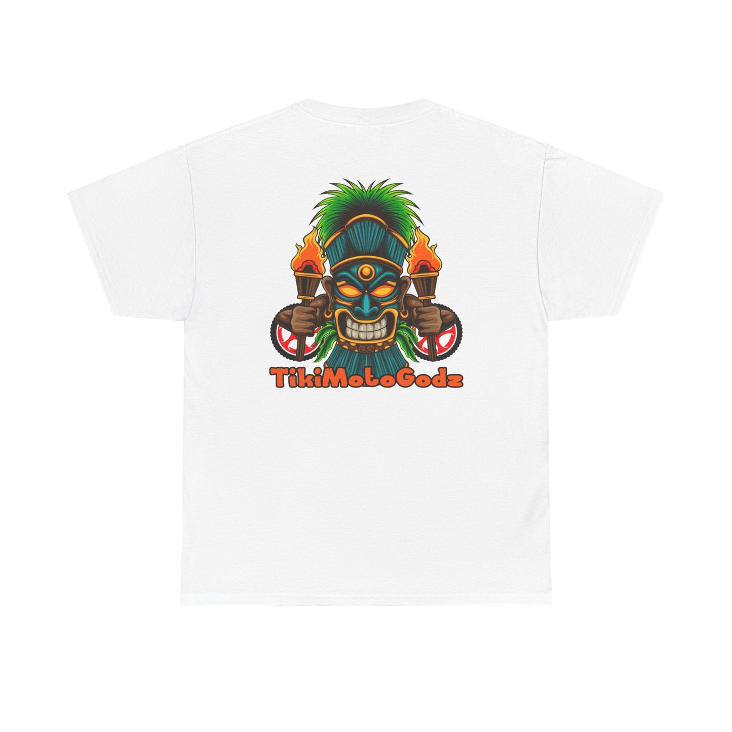 Tiki Moto Godz. Heavy Cotton T-Shirt