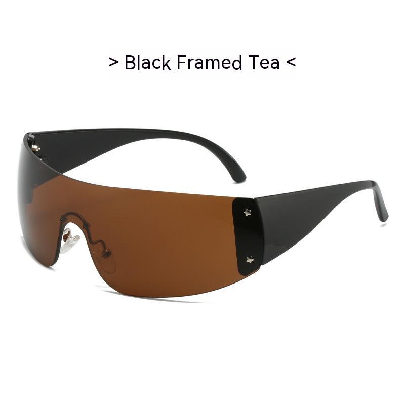 Siamese Pentagram Rimless Sunglasses