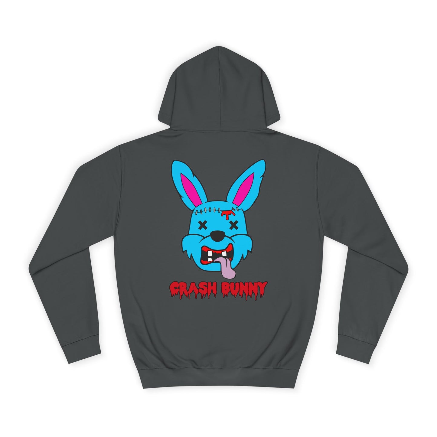 Crash Bunny, Rad Moto Bunny, Unisex Hoodie - Biker Style Sweatshirt for Motorcycle Enthusiasts