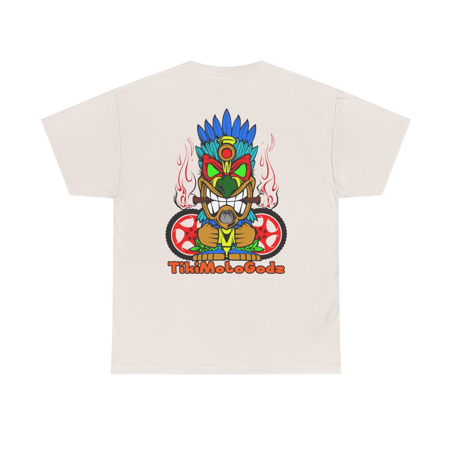 Tiki Moto Godz. Heavy Cotton T-Shirt