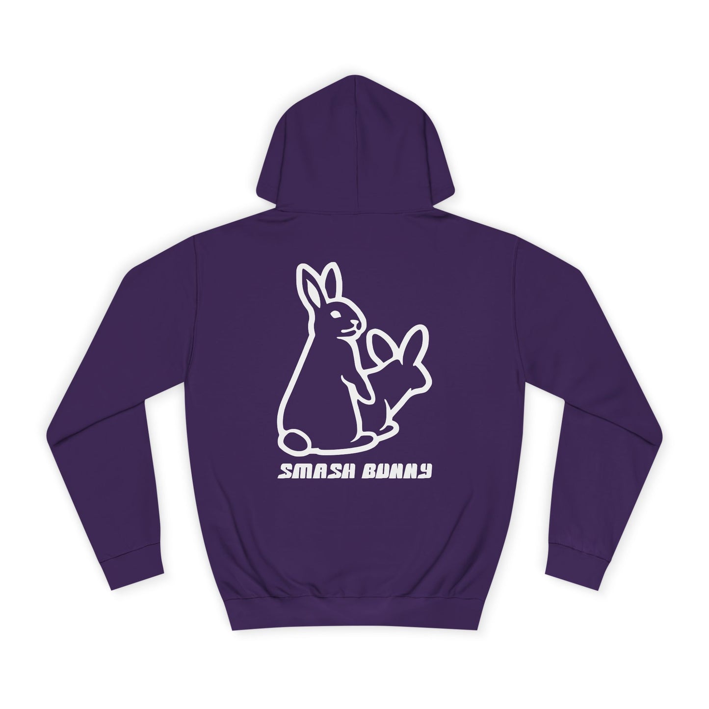 Smash Bunny, Rad Moto Bunny, Unisex Hoodie - Biker Style Sweatshirt for Motorcycle Enthusiasts