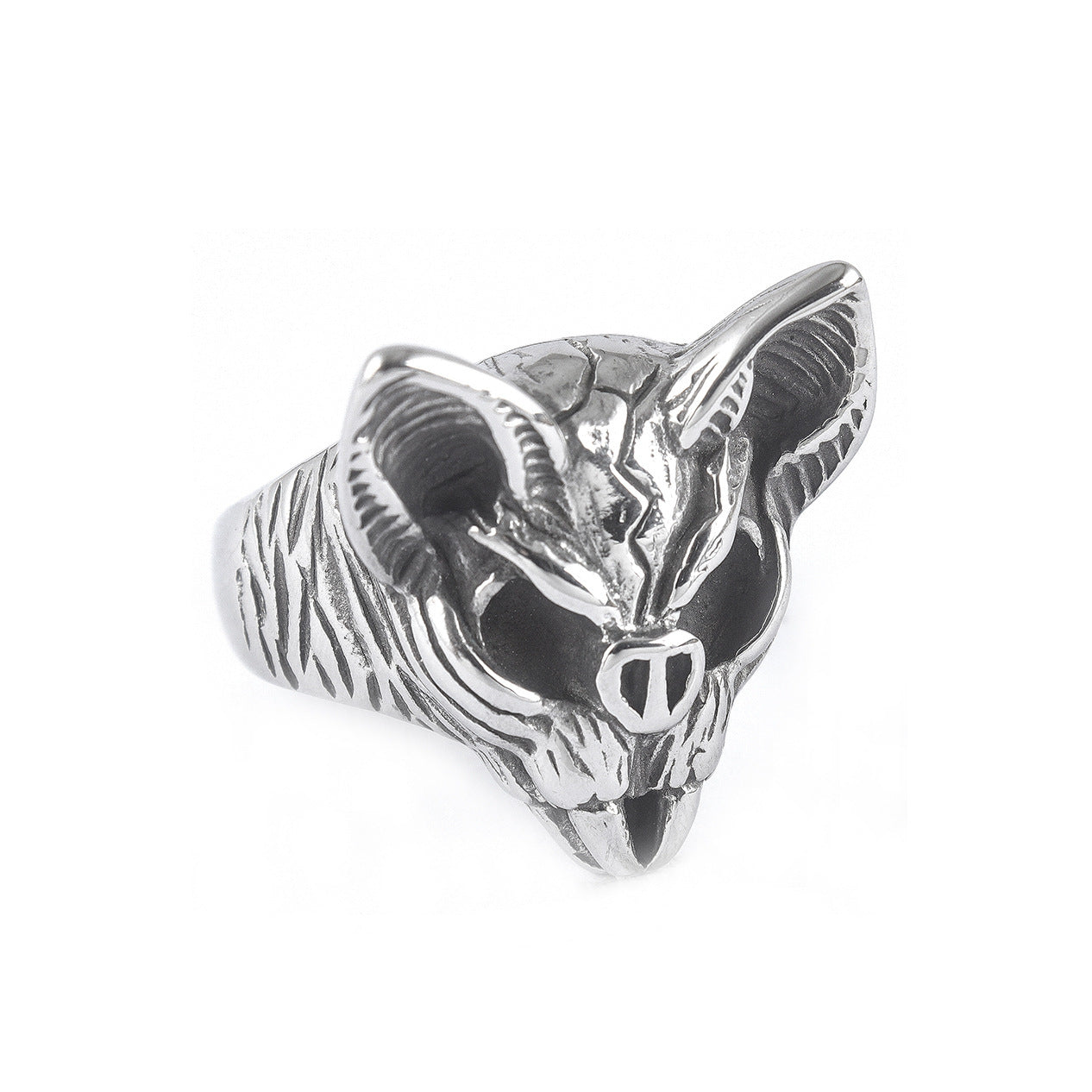 Stainless Steel Vampire Bat Ring