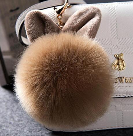 Fur Bunny Keychain