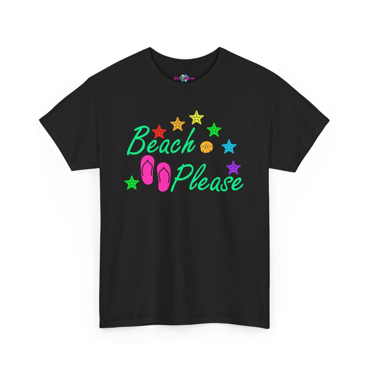 Beach Please. Heavy Cotton T-Shirt
