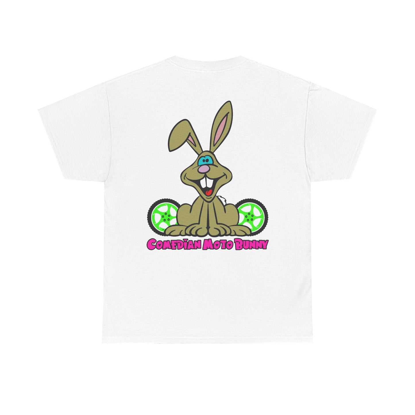 Comedian Moto Bunny, Rad Moto Bunny, Heavy Cotton T-Shirt