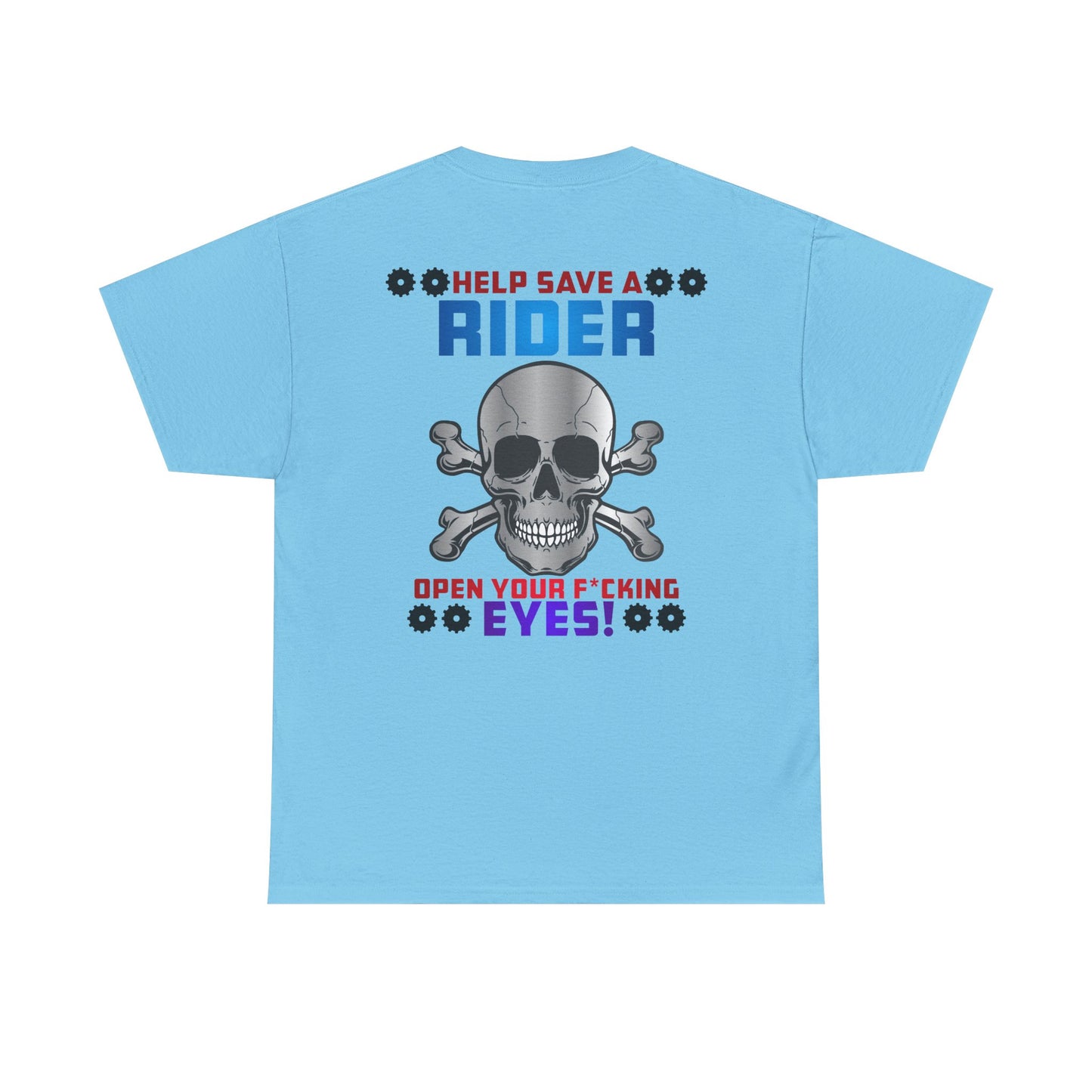 Help Save a Rider, Rad Moto Life, Heavy Cotton T-Shirt