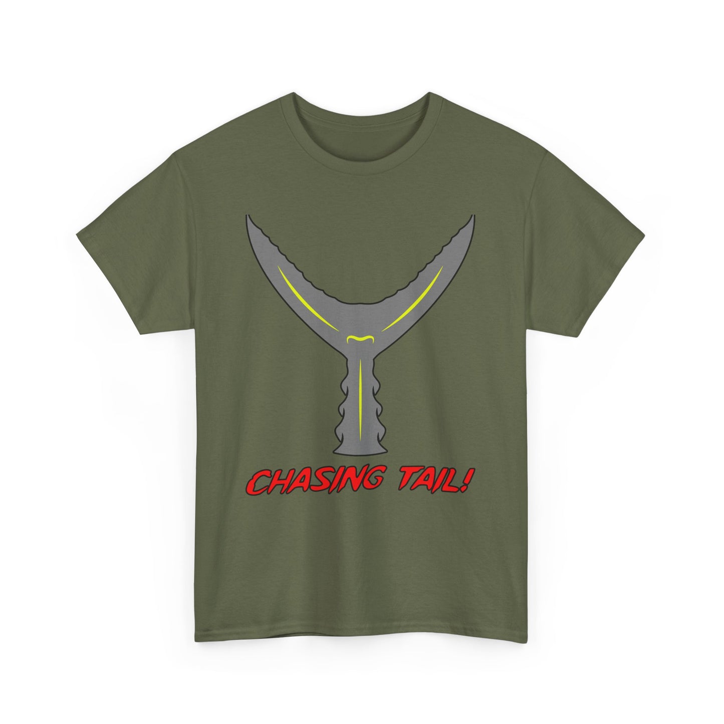Chasing Tail. Heavy Cotton T-Shirt