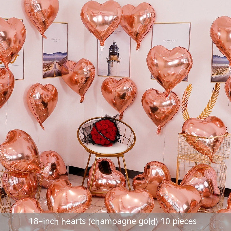 Heart-shaped Aluminum Balloon