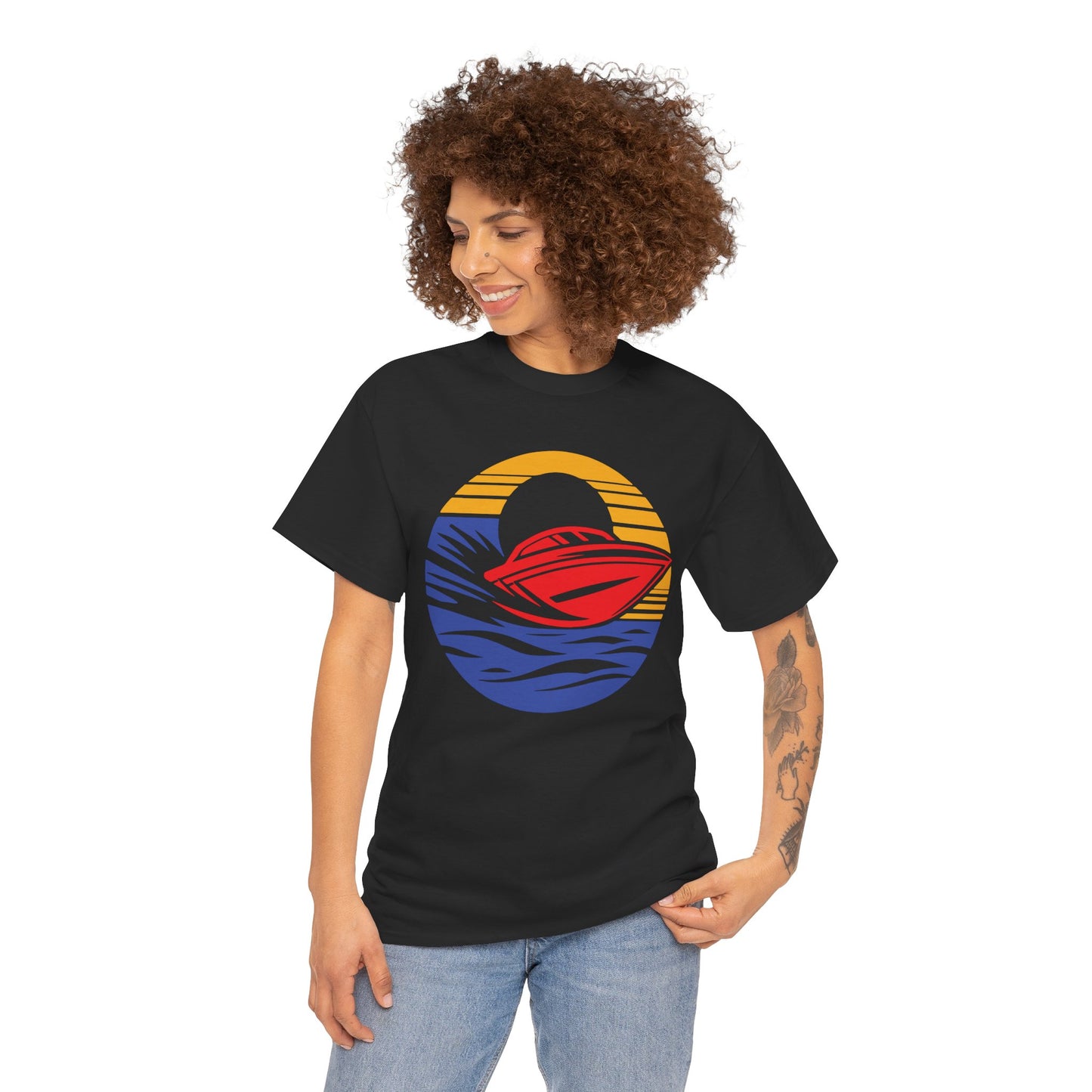 Boating. Heavy Cotton T-Shirt