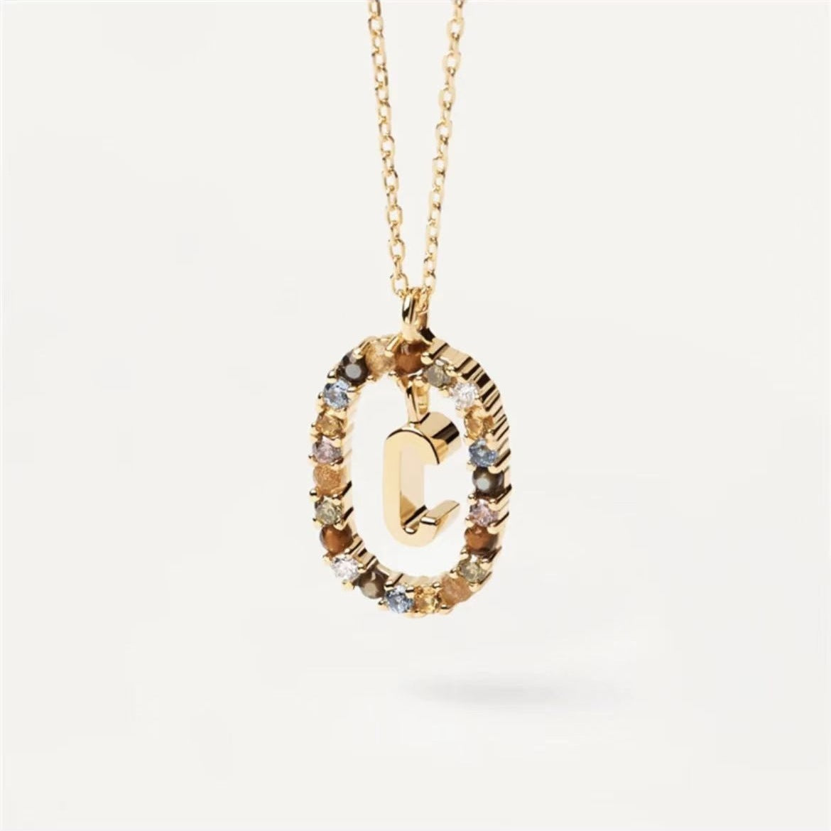 Stylish Zircon Alphabet Clavicle Chain