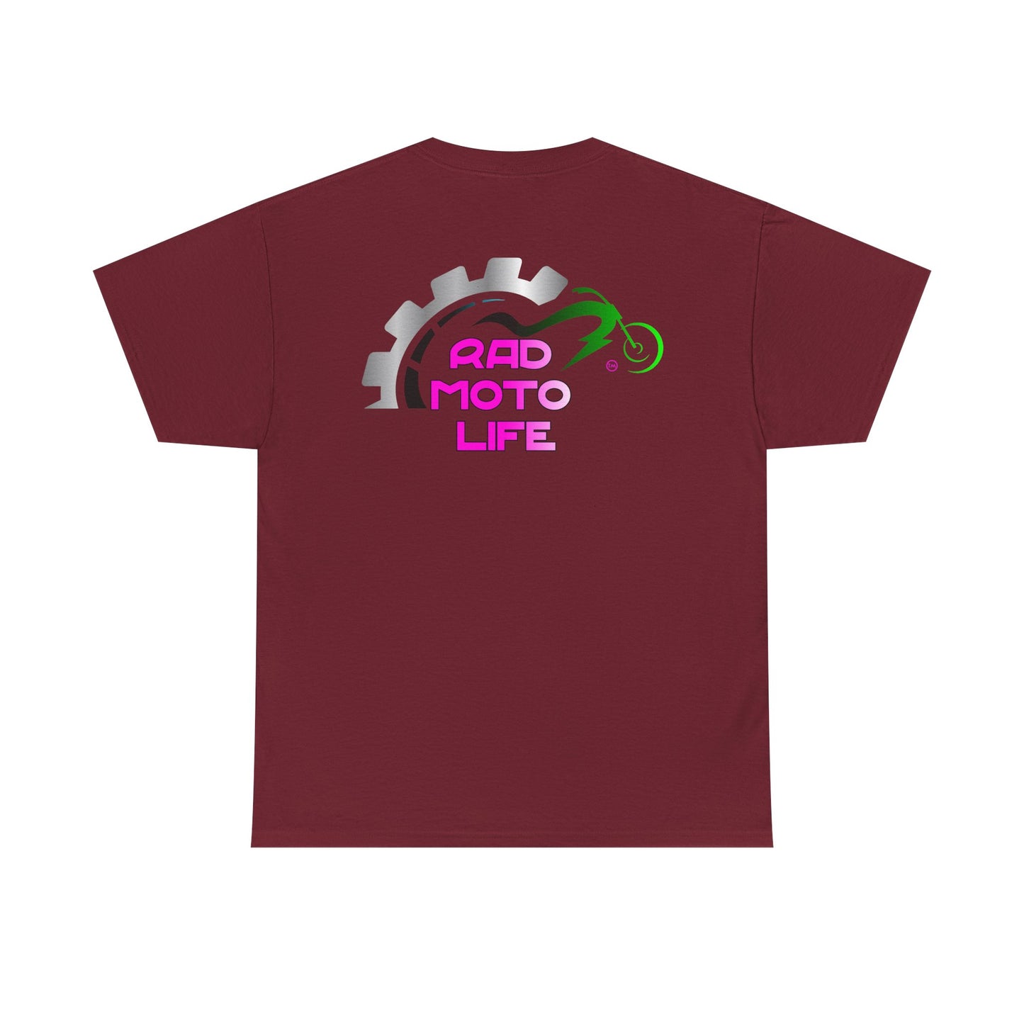 Geared, Rad Moto Life, Heavy Cotton T-Shirt