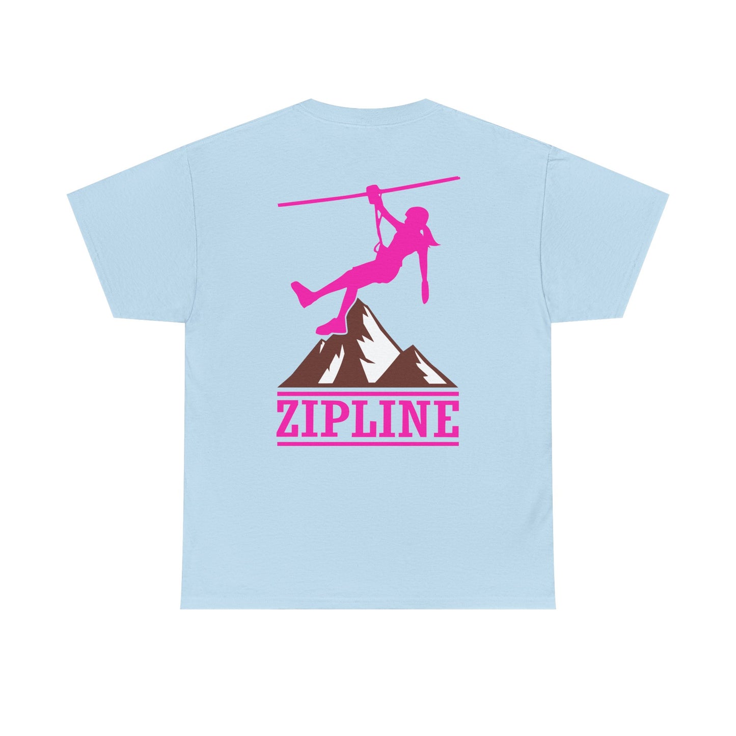 Zipline Girl. Heavy Cotton T-Shirt