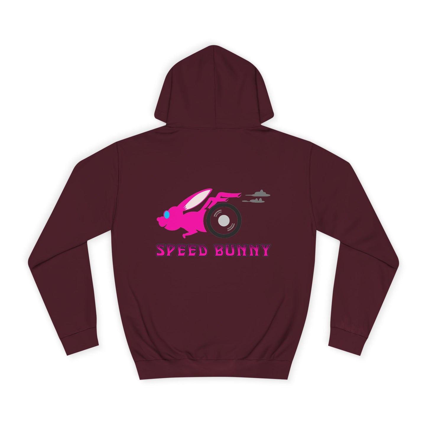 Speed Bunny, Rad Moto Bunny, Unisex Hoodie - Biker Style Sweatshirt for Motorcycle Enthusiasts
