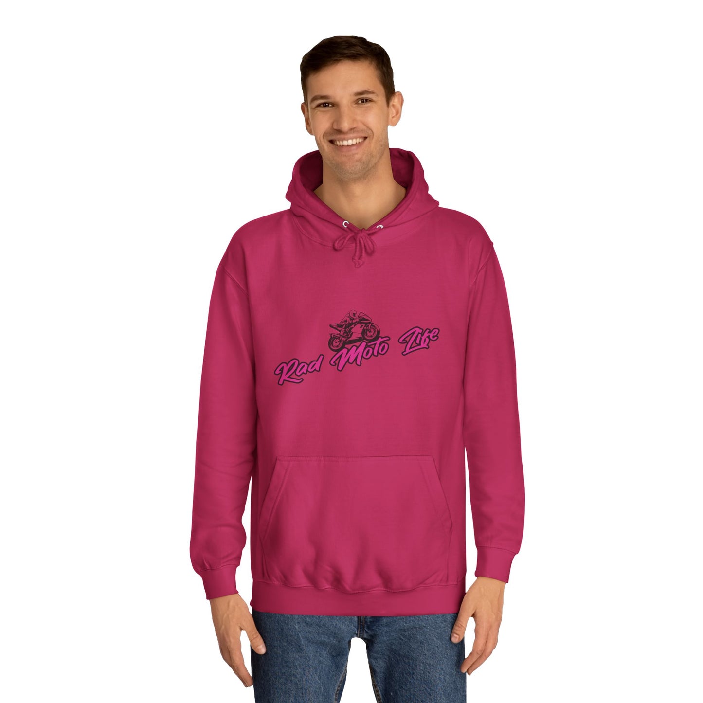 Life Behind Bars, Rad Moto Life Unisex Hoodie - Biker Style Sweatshirt for Motorcycle Enthusiasts