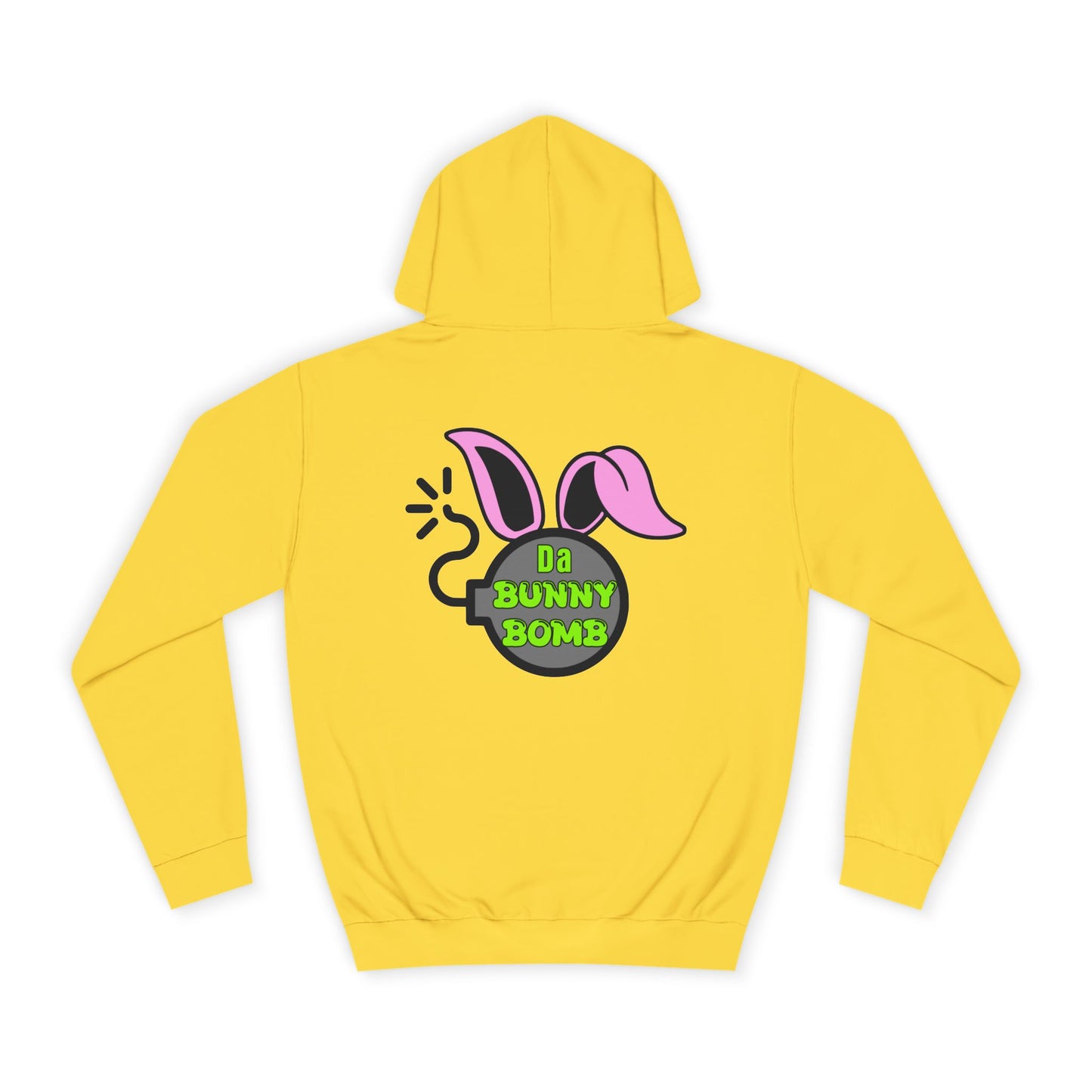 Da Bunny Bomb, Rad Moto Bunny, Unisex Hoodie - Biker Style Sweatshirt for Motorcycle Enthusiasts