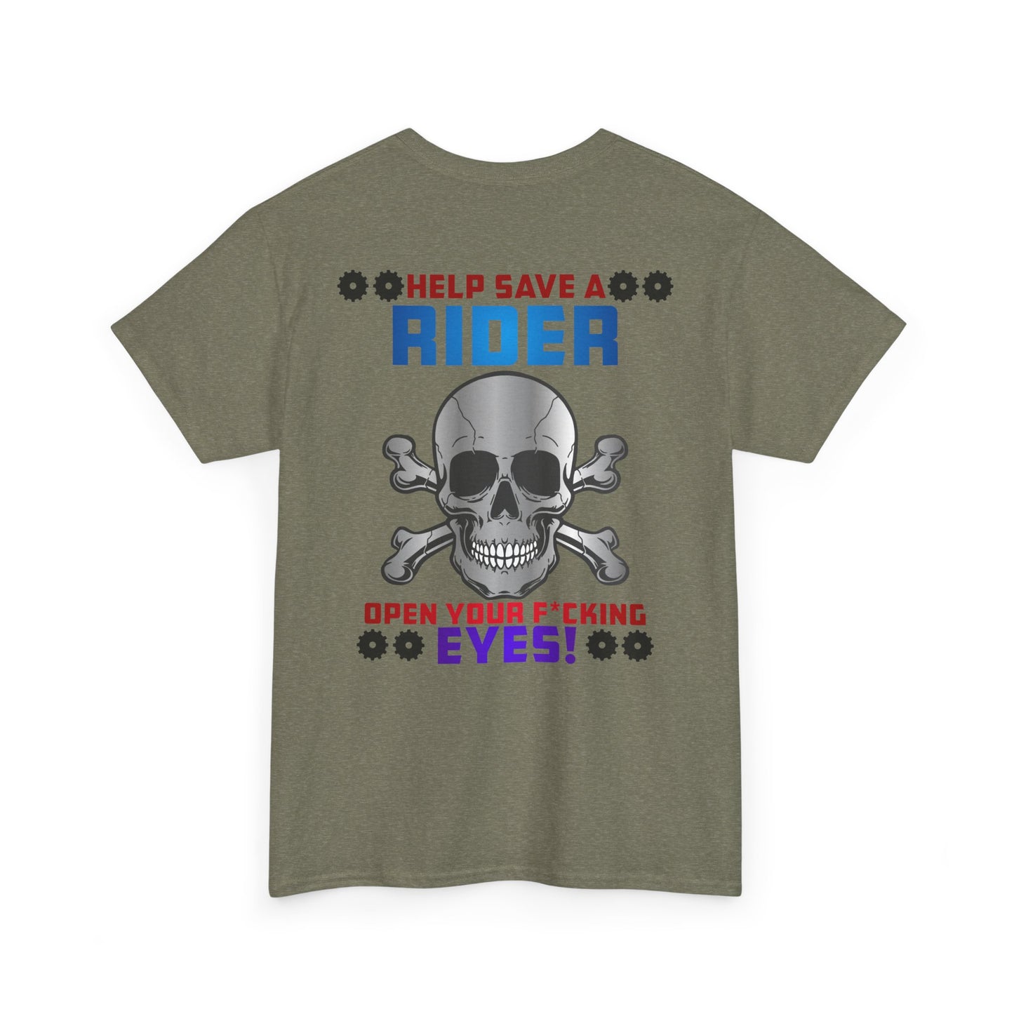 Help Save a Rider, Rad Moto Life, Heavy Cotton T-Shirt