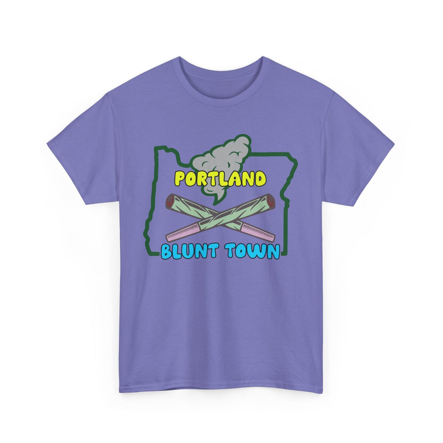 Portland Oregon, Blunt Town. Heavy Cotton T-Shirt