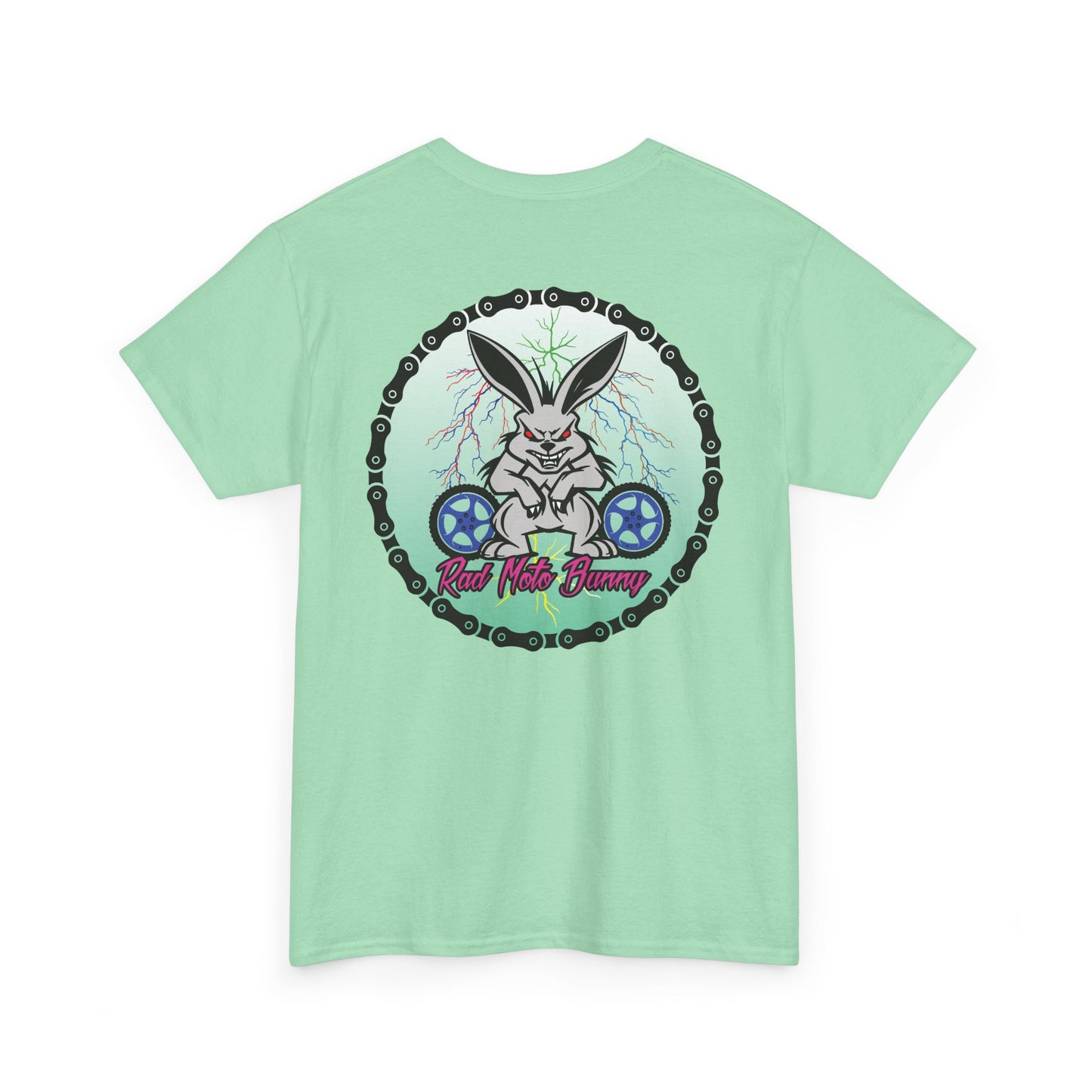 Rad Moto Bunny Lightning, Heavy Cotton T-Shirt