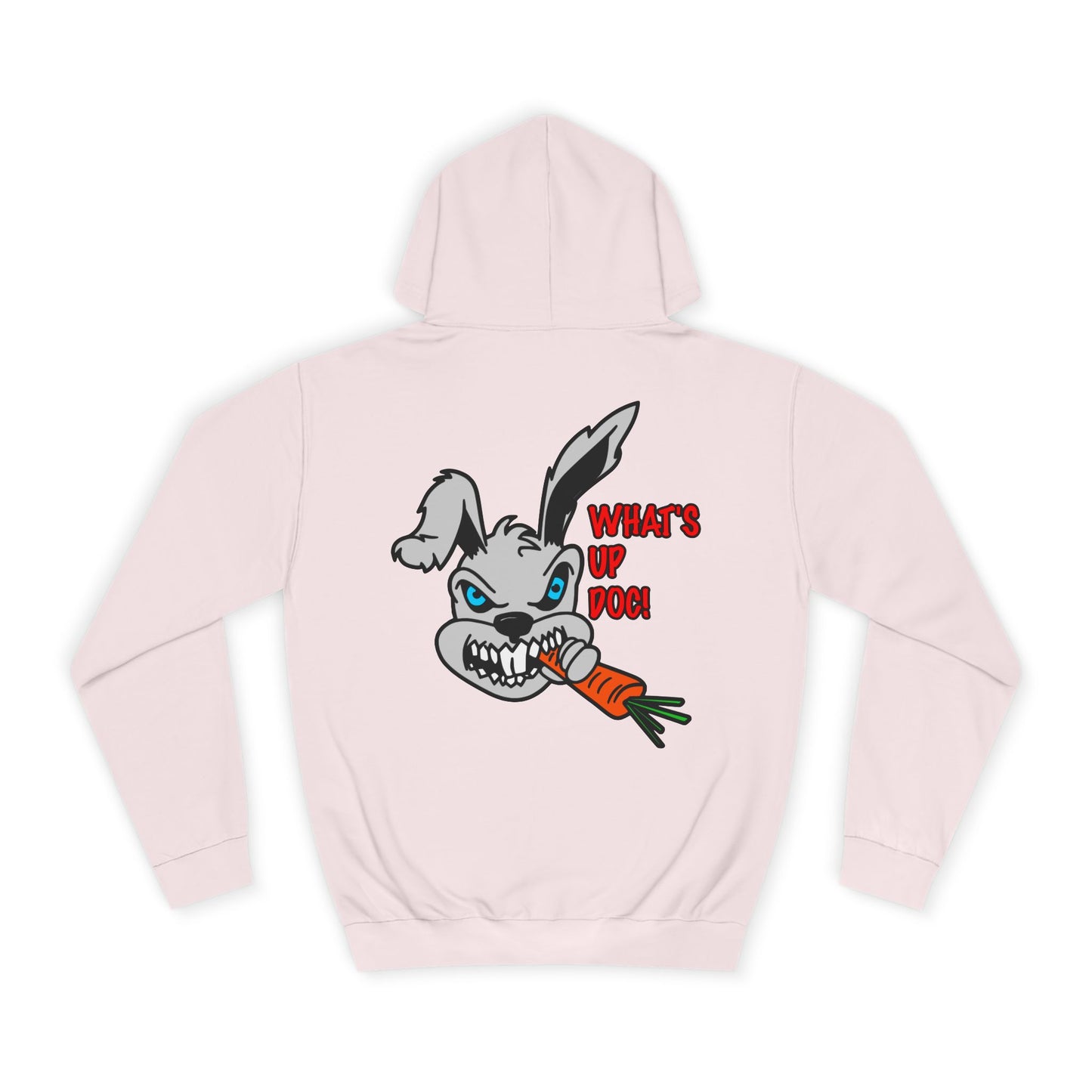 What's up Doc Bunny, Rad Moto Bunny, Unisex Hoodie - Biker Style Sweatshirt for Motorcycle Enthusiasts