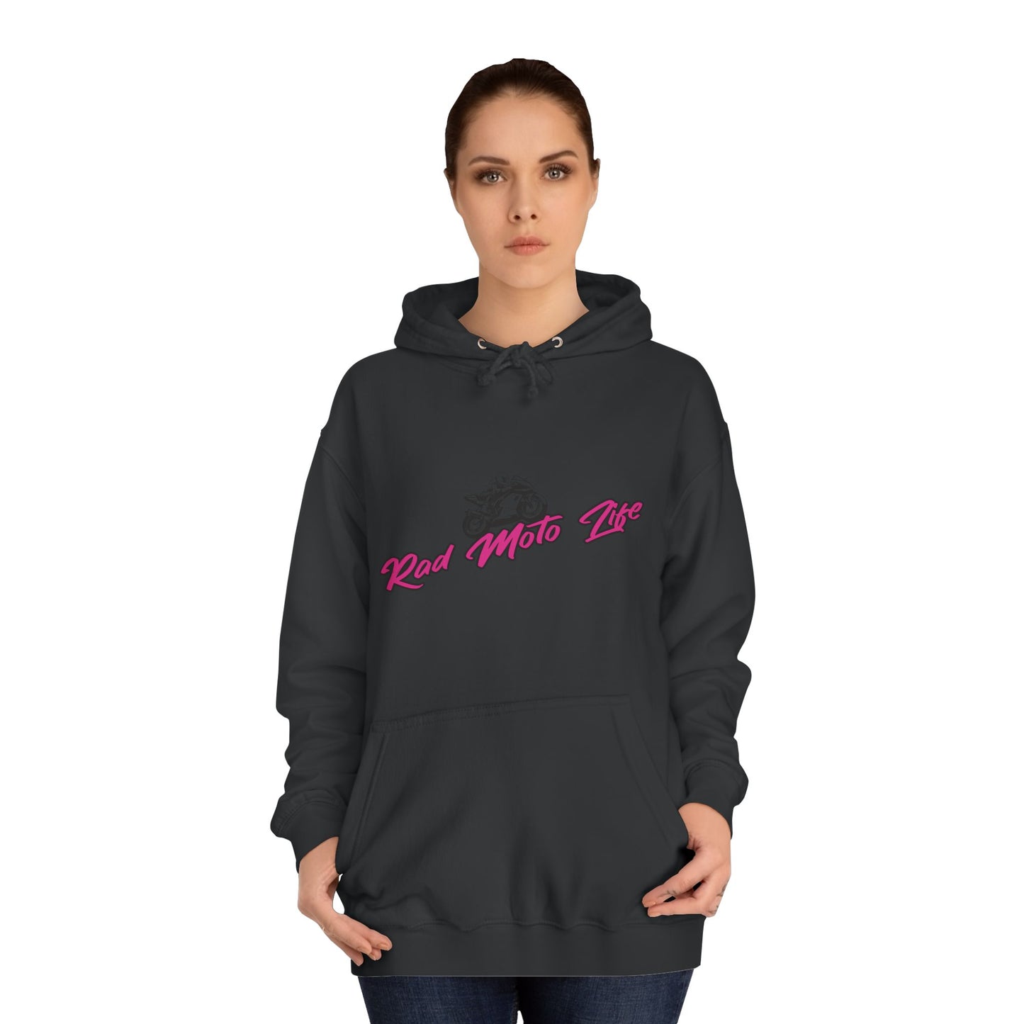Life Behind Bars, Rad Moto Life Unisex Hoodie - Biker Style Sweatshirt for Motorcycle Enthusiasts