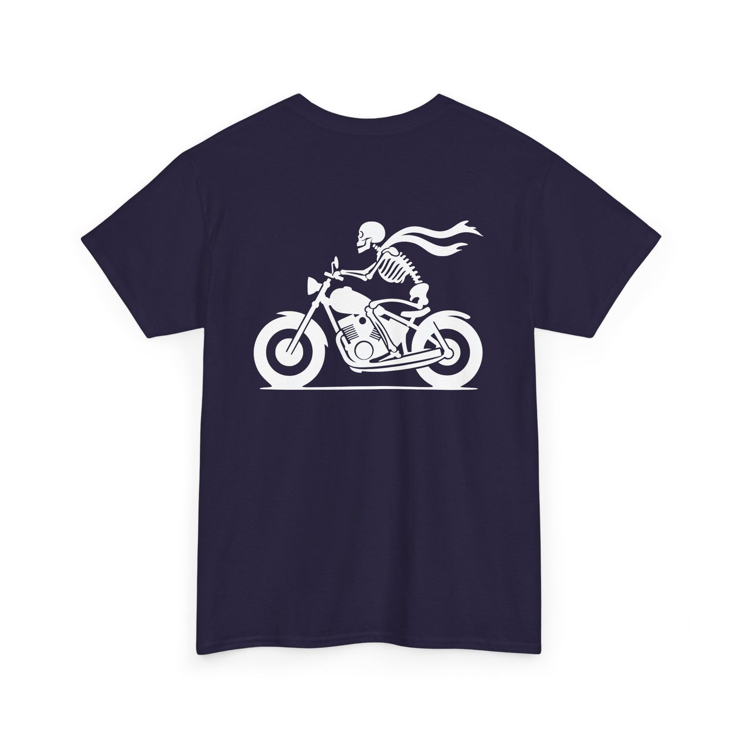 Skeleton Rider, Rad Moto Bunny, Heavy Cotton T-Shirt