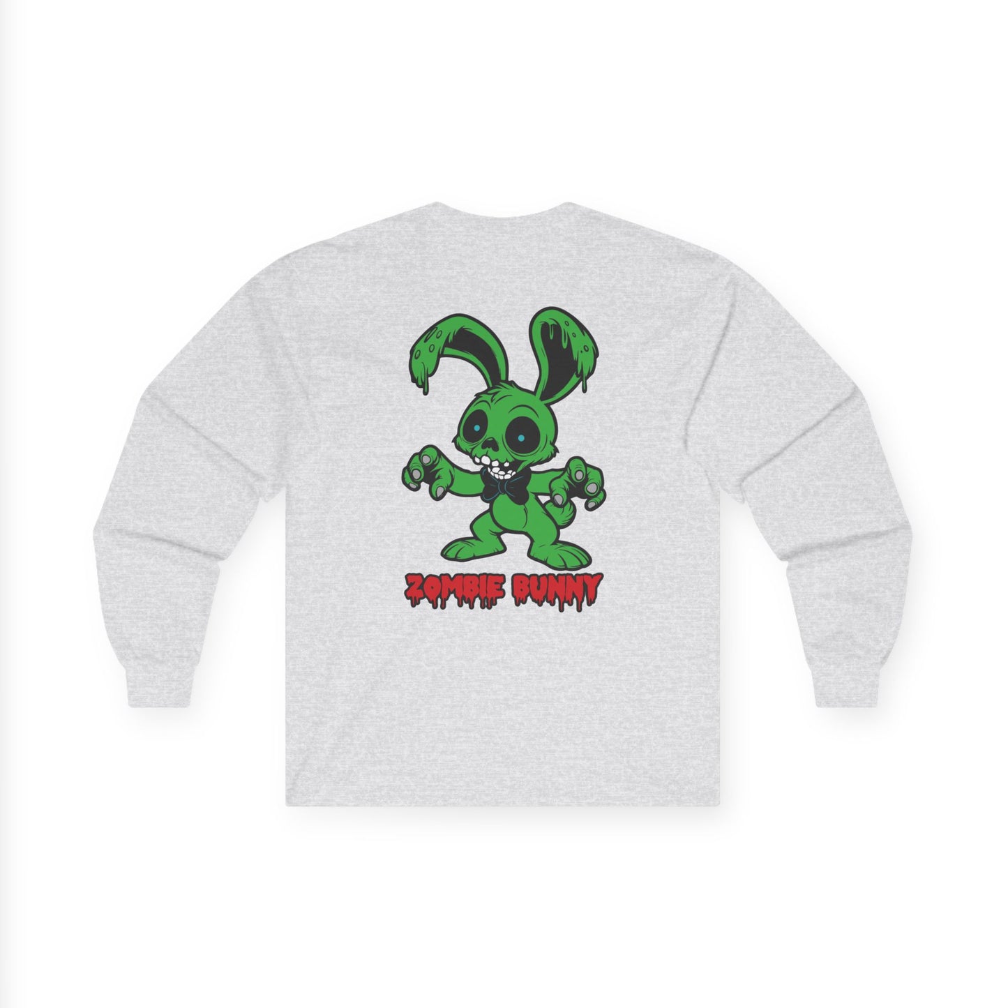 Zombie Bunny, Rad Moto Bunny, Unisex Long Sleeve Tee - Bold Graphic T-Shirt for Motorcycle Enthusiasts
