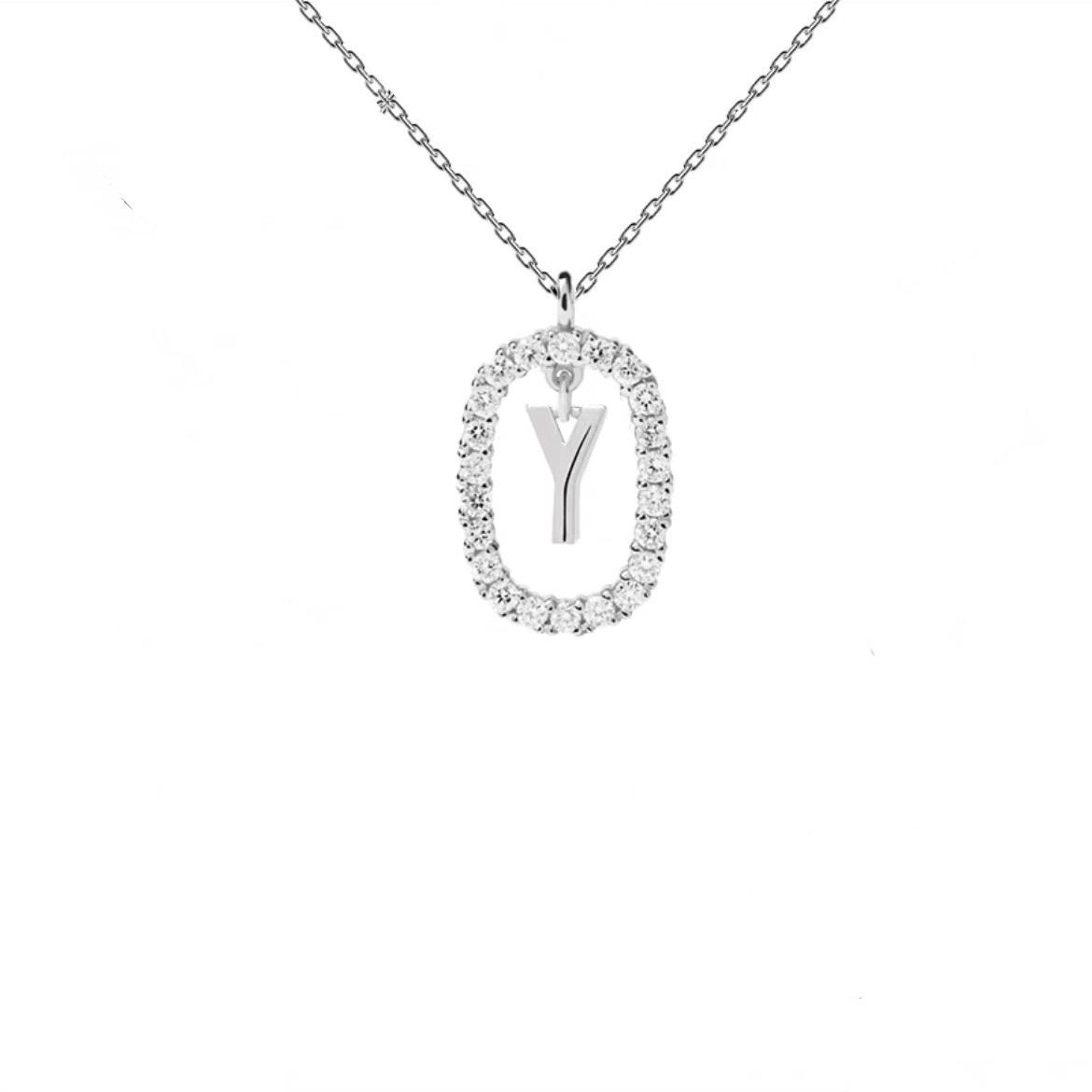 Stylish Zircon Alphabet Clavicle Chain