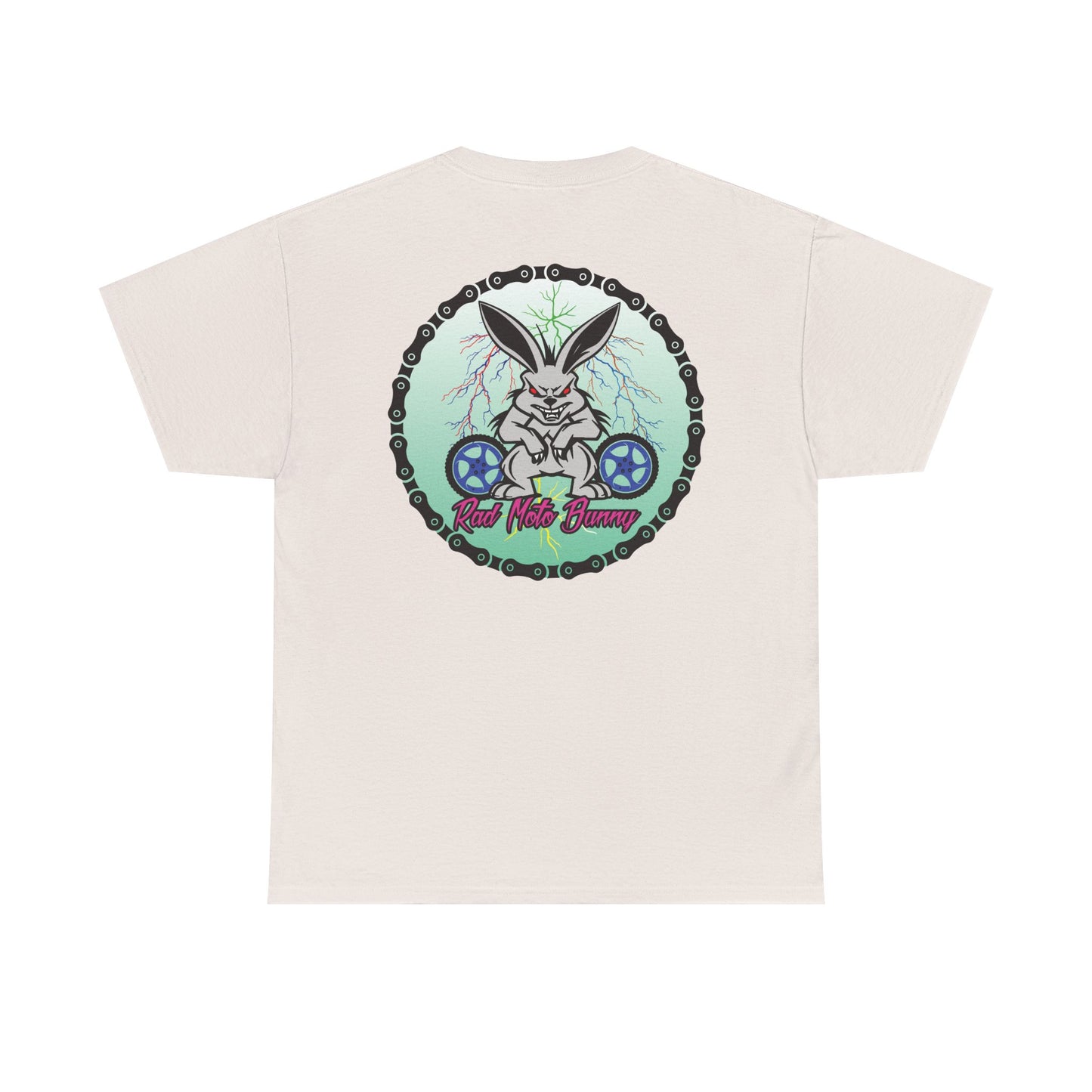 Rad Moto Bunny Lightning, Heavy Cotton T-Shirt
