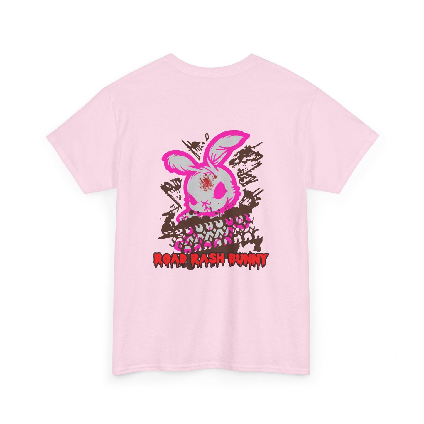 Road Rash Bunny, Rad Moto Bunny, Heavy Cotton T-Shirt