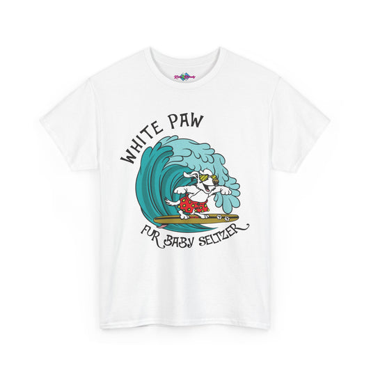 White Paw. Heavy Cotton T-Shirt