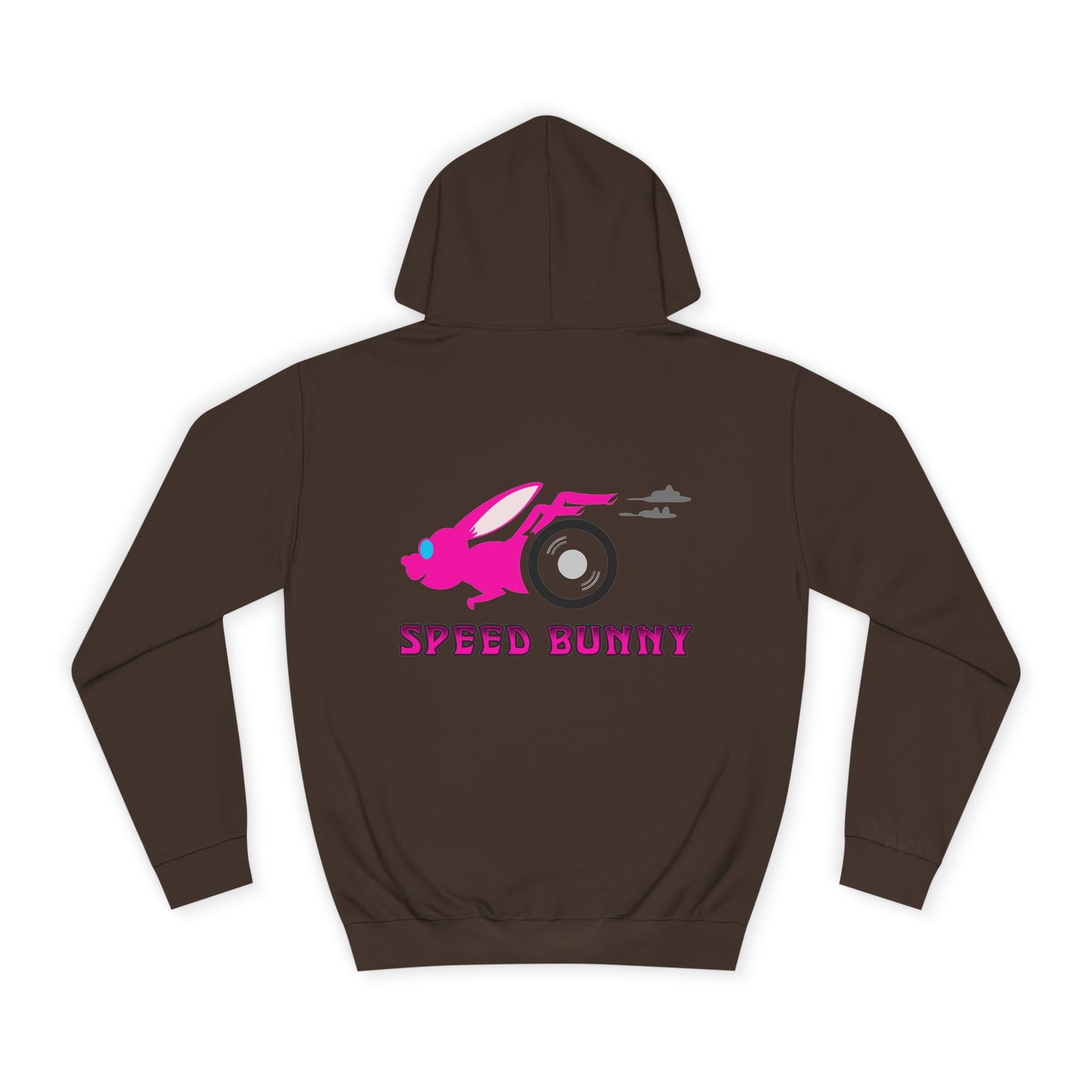 Speed Bunny, Rad Moto Bunny, Unisex Hoodie - Biker Style Sweatshirt for Motorcycle Enthusiasts