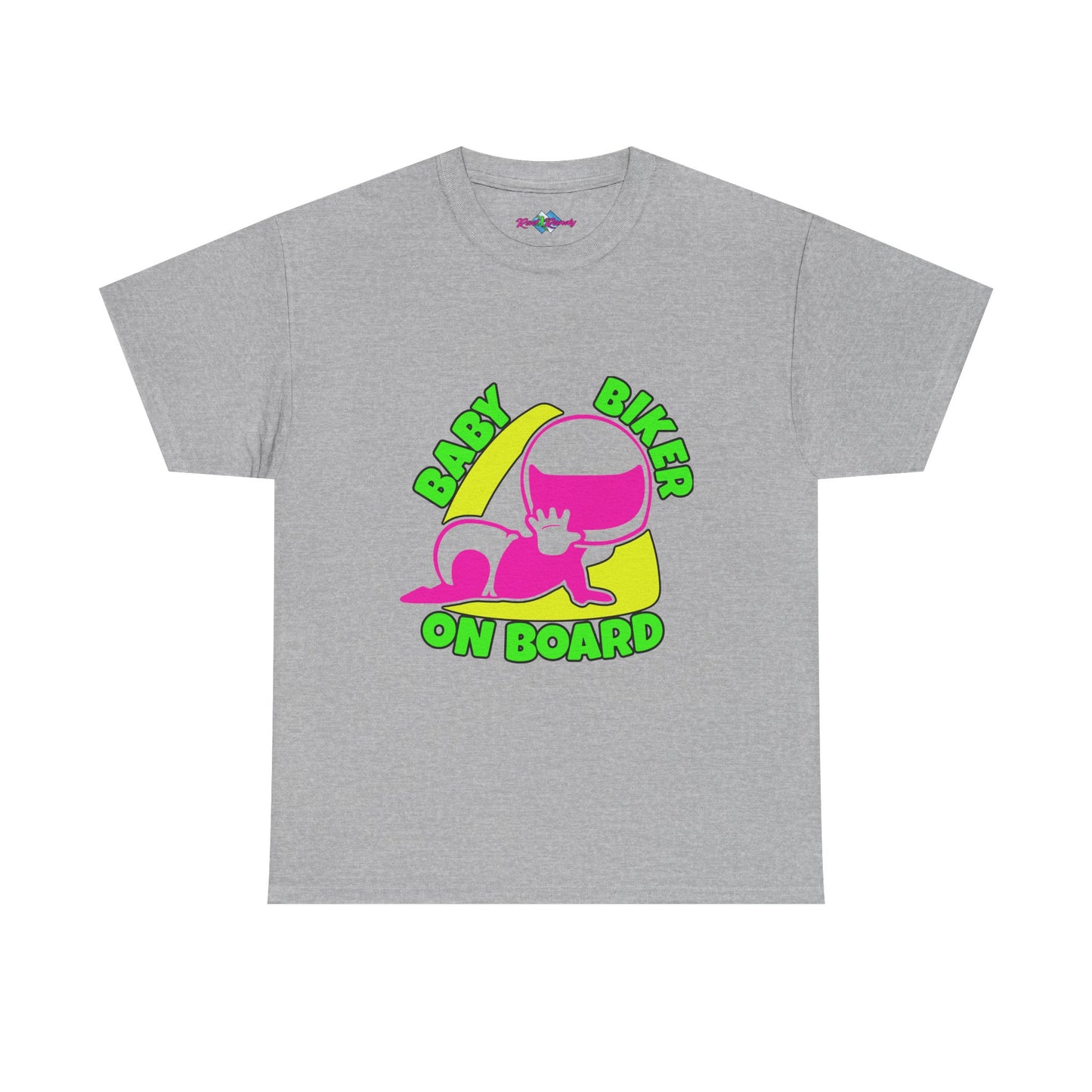 Baby Biker on Board. Girl. Heavy Cotton T-Shirt