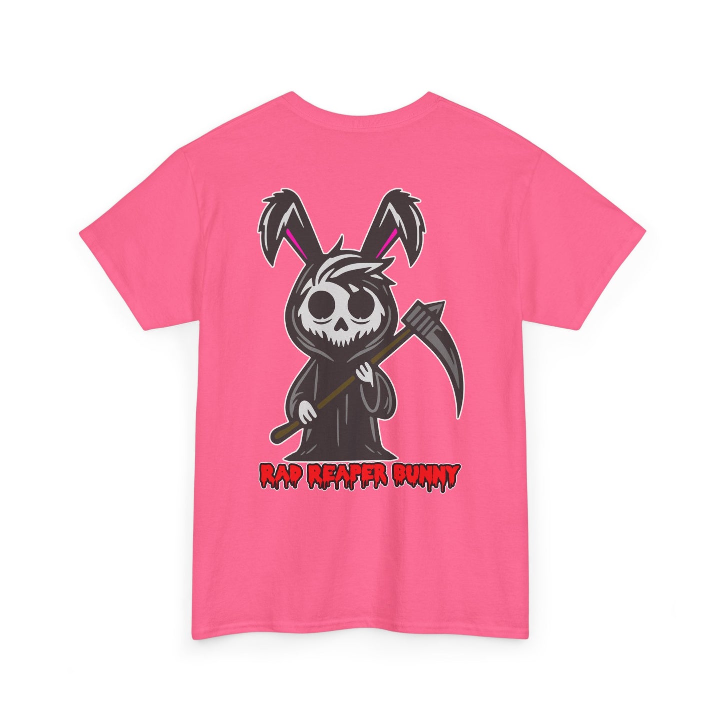 Rad Reaper Bunny, Rad Moto Bunny, Heavy Cotton T-Shirt