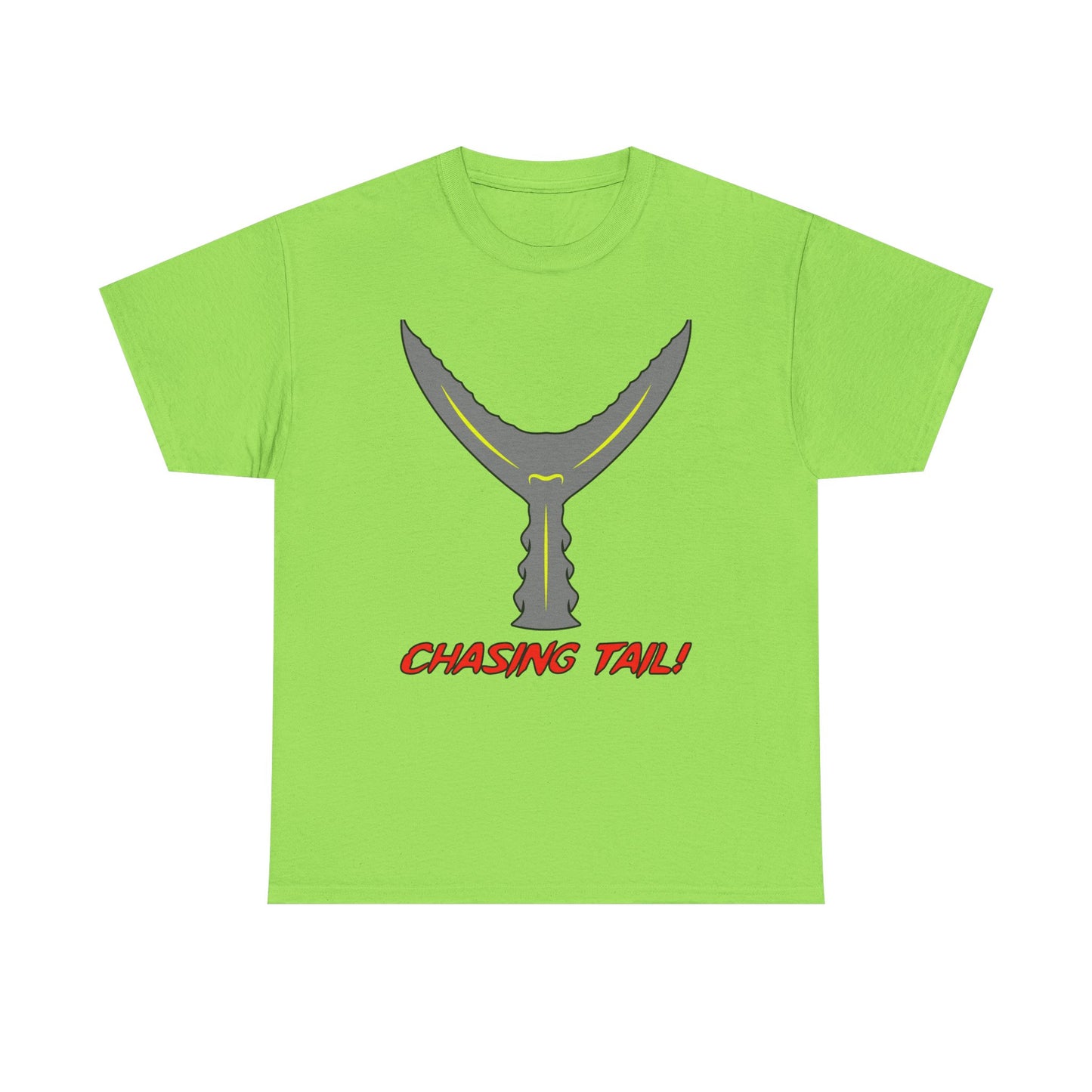 Chasing Tail. Heavy Cotton T-Shirt