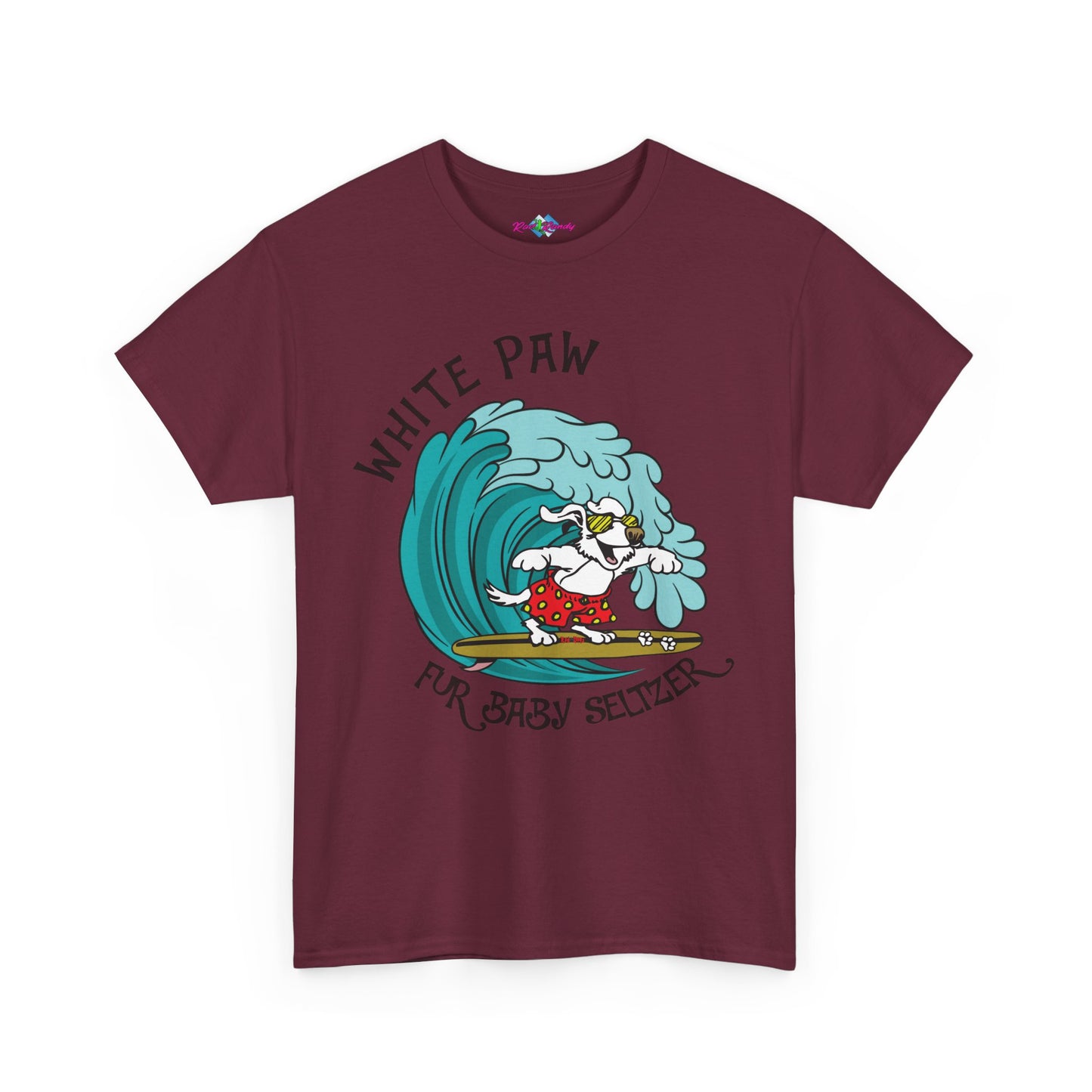 White Paw. Heavy Cotton T-Shirt