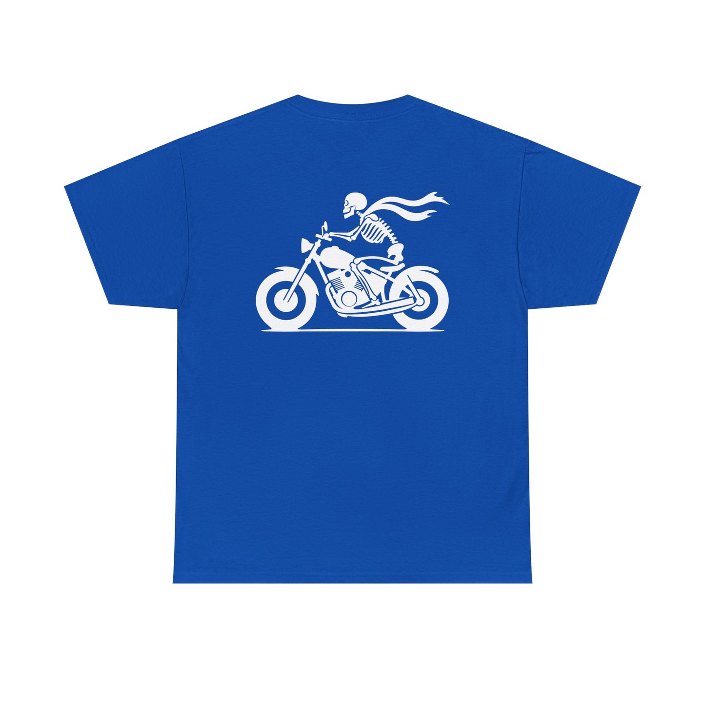 Skeleton Rider, Rad Moto Bunny, Heavy Cotton T-Shirt