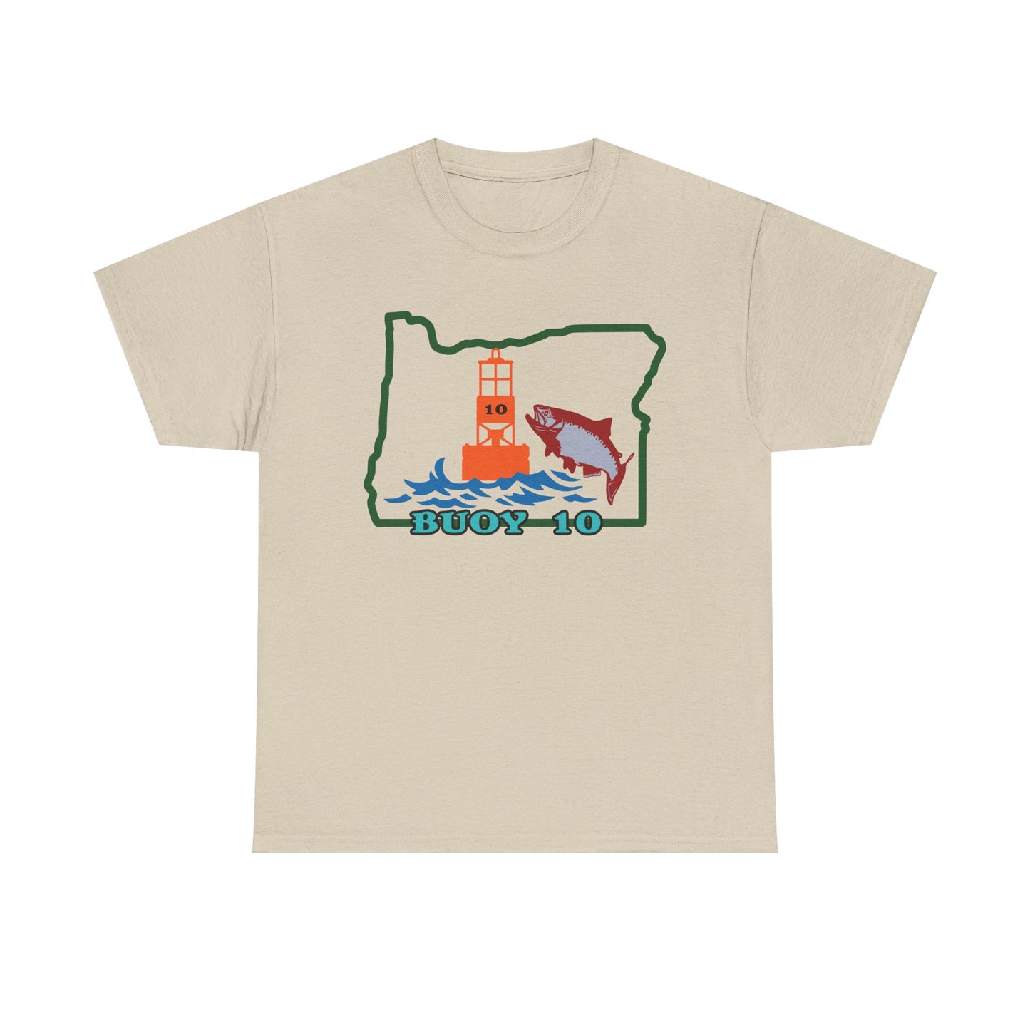 Buoy 10, Oregon. Heavy Cotton T-Shirt