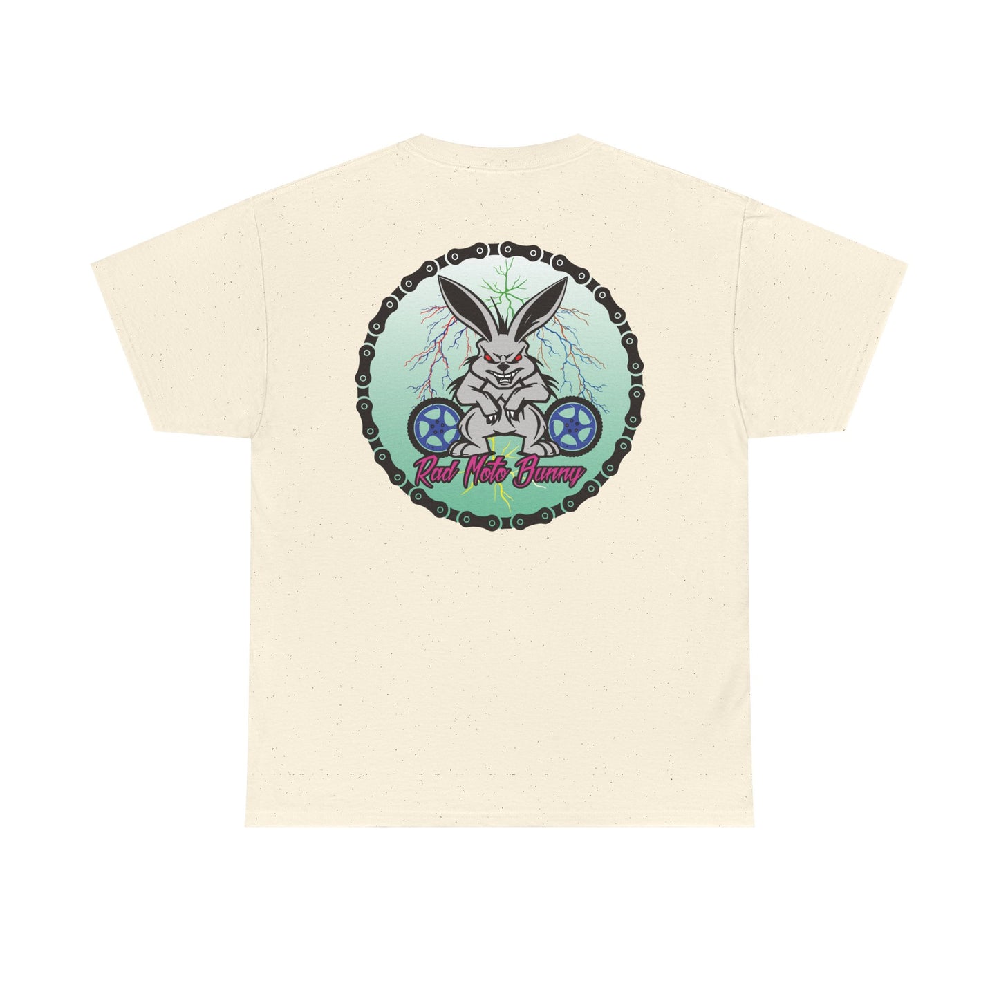Rad Moto Bunny Lightning, Heavy Cotton T-Shirt