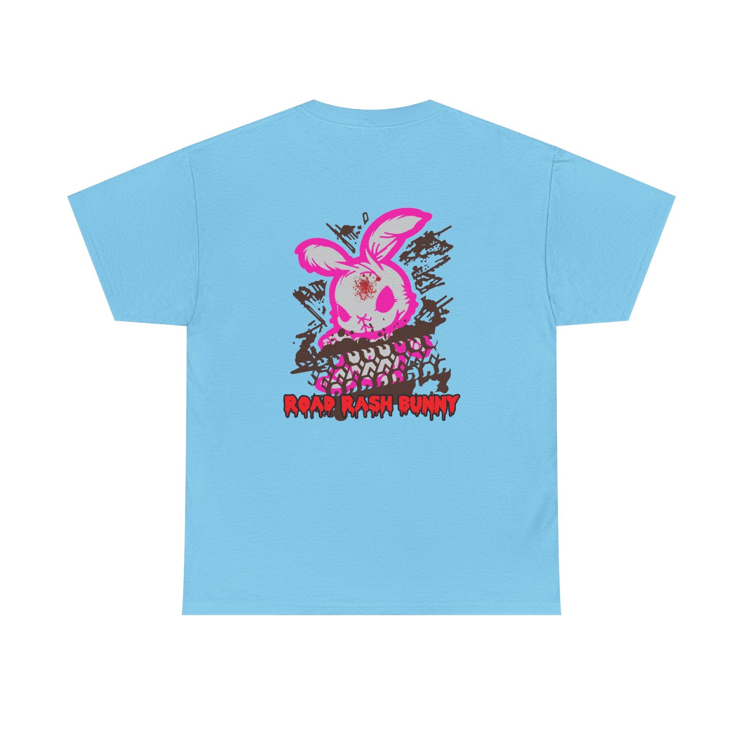 Road Rash Bunny, Rad Moto Bunny, Heavy Cotton T-Shirt
