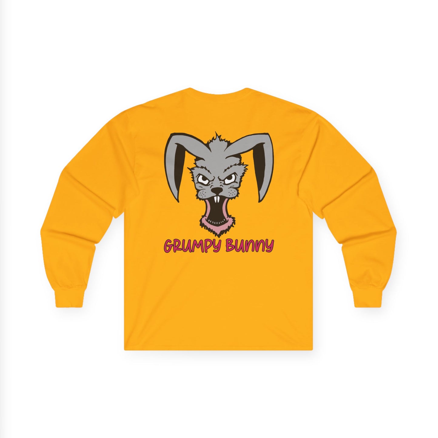 Grumpy Bunny, Rad Moto Bunny, Unisex Long Sleeve Tee - Bold Graphic T-Shirt for Motorcycle Enthusiasts